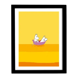Moomin Art Print - Boat - Yellow