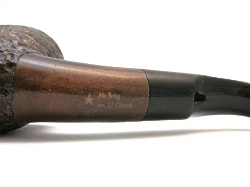 Mr. Brog Full Bent Tobacco Pipe - Model No: 39 Classic Walnut Rusticated - Pear Wood Roots - Hand Made