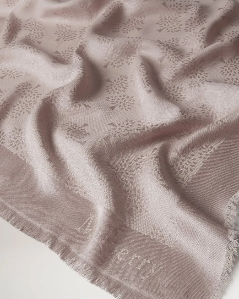 Mulberry Tree Square Rosewater Cotton Silk Blend