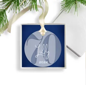 Personalized 70th Birthday Acrylic Christmas Ornament, Gift Box Included