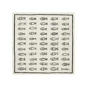 Pesce Scarf in Noir