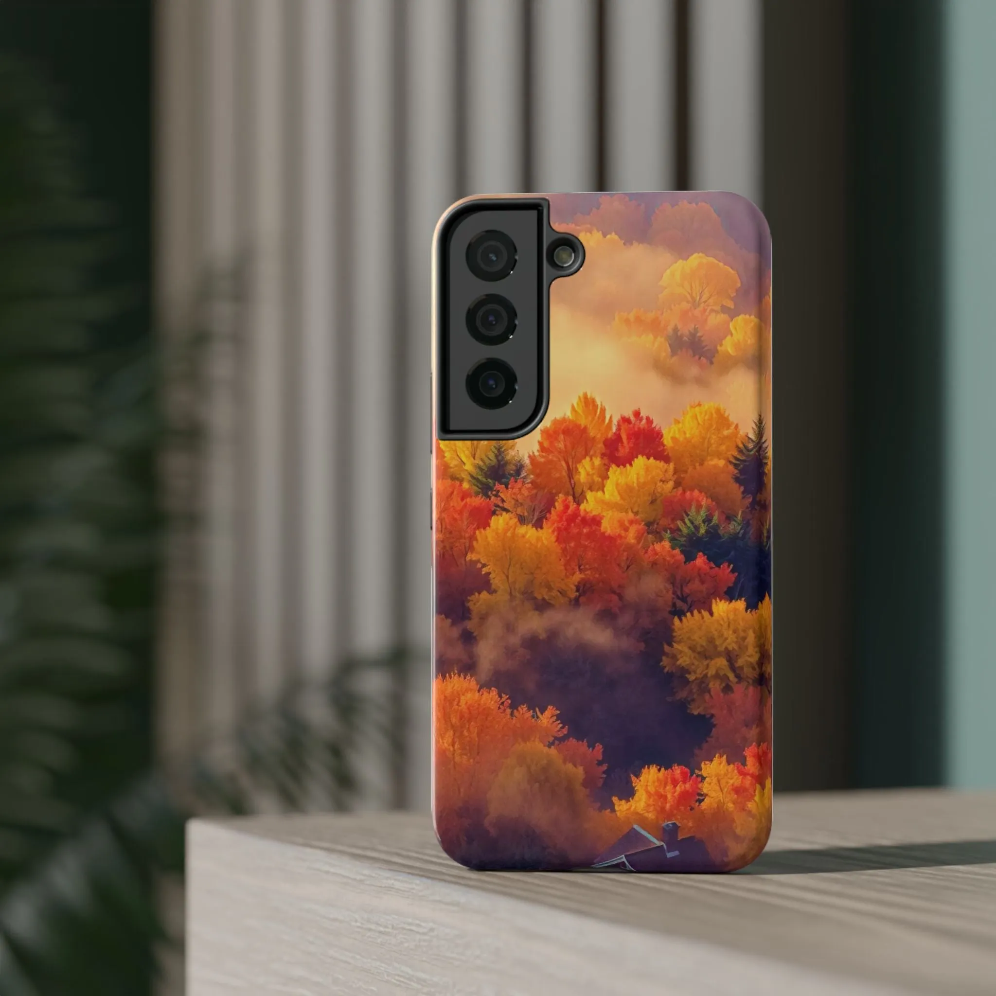 Phone Cases - Autumn Tree Landscape Scenery Impact-Resistant Cover