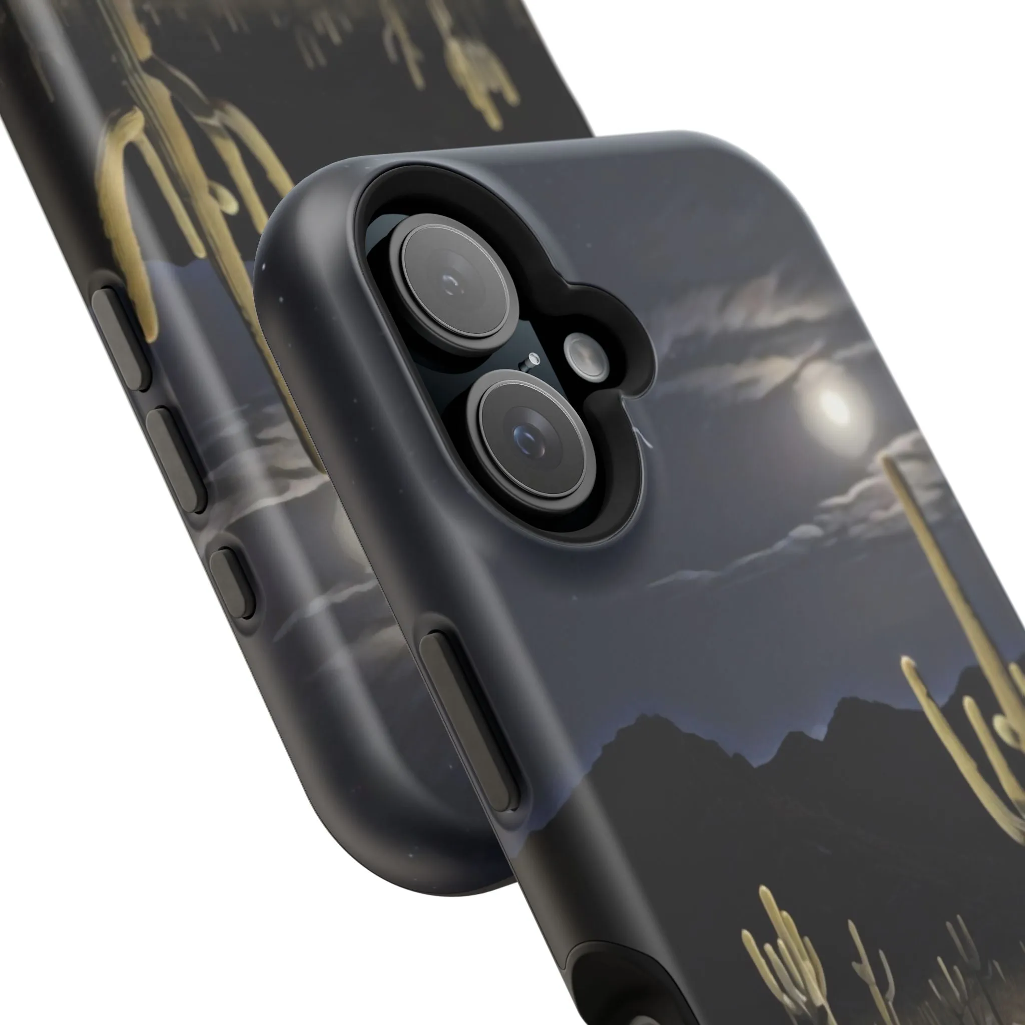 Phone Cases - Midnight Desert Scene Digital Painting