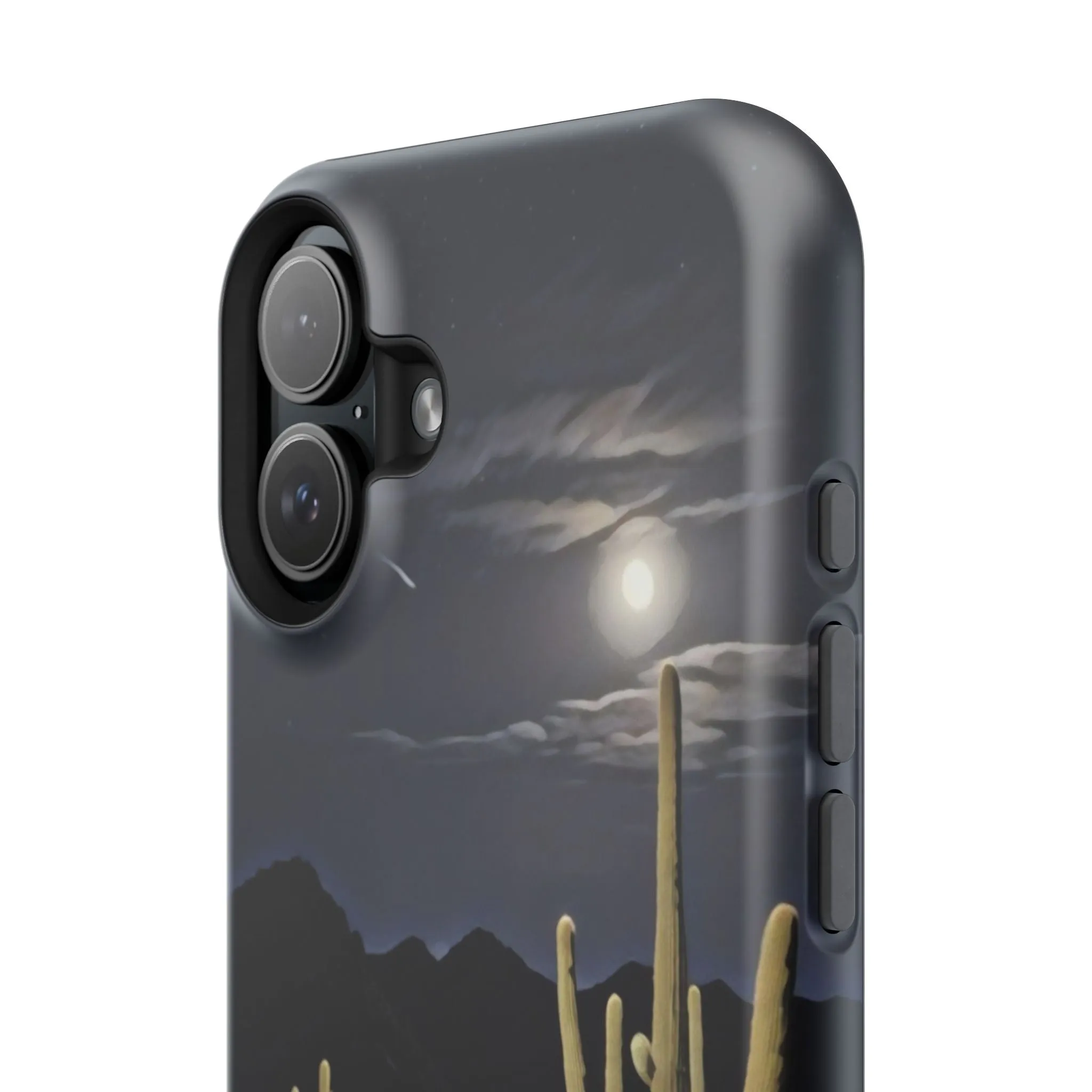 Phone Cases - Midnight Desert Scene Digital Painting