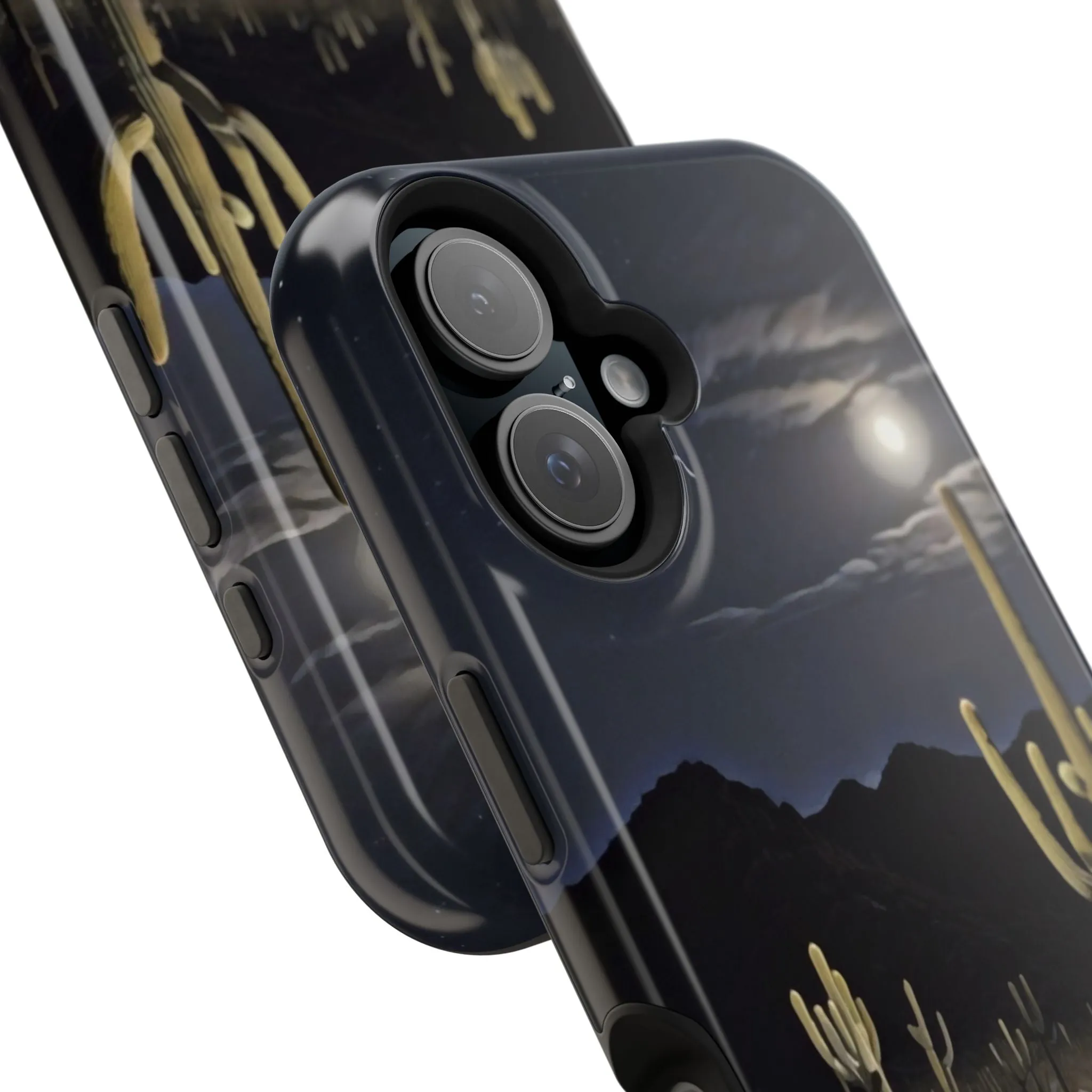 Phone Cases - Midnight Desert Scene Digital Painting