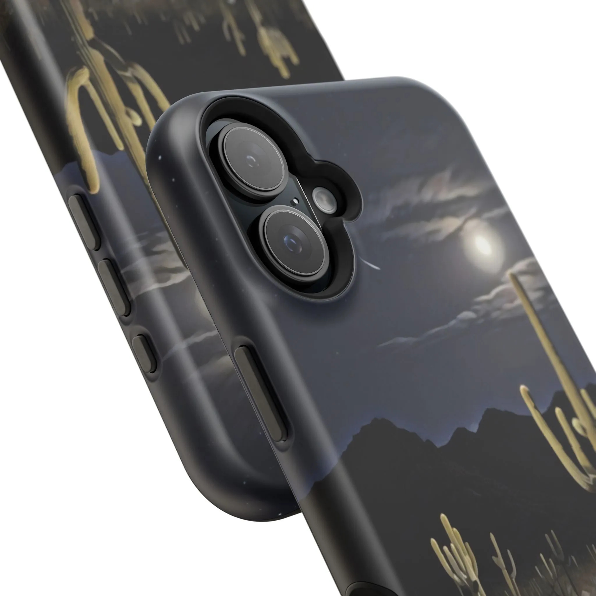 Phone Cases - Midnight Desert Scene Digital Painting