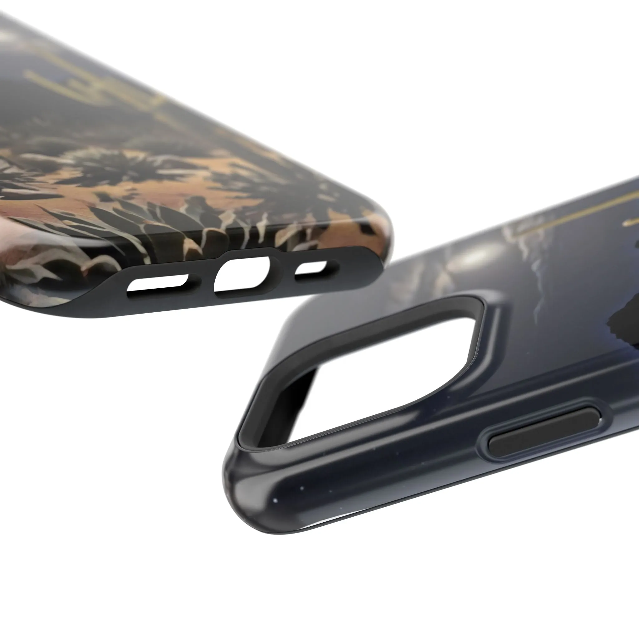 Phone Cases - Midnight Desert Scene Digital Painting