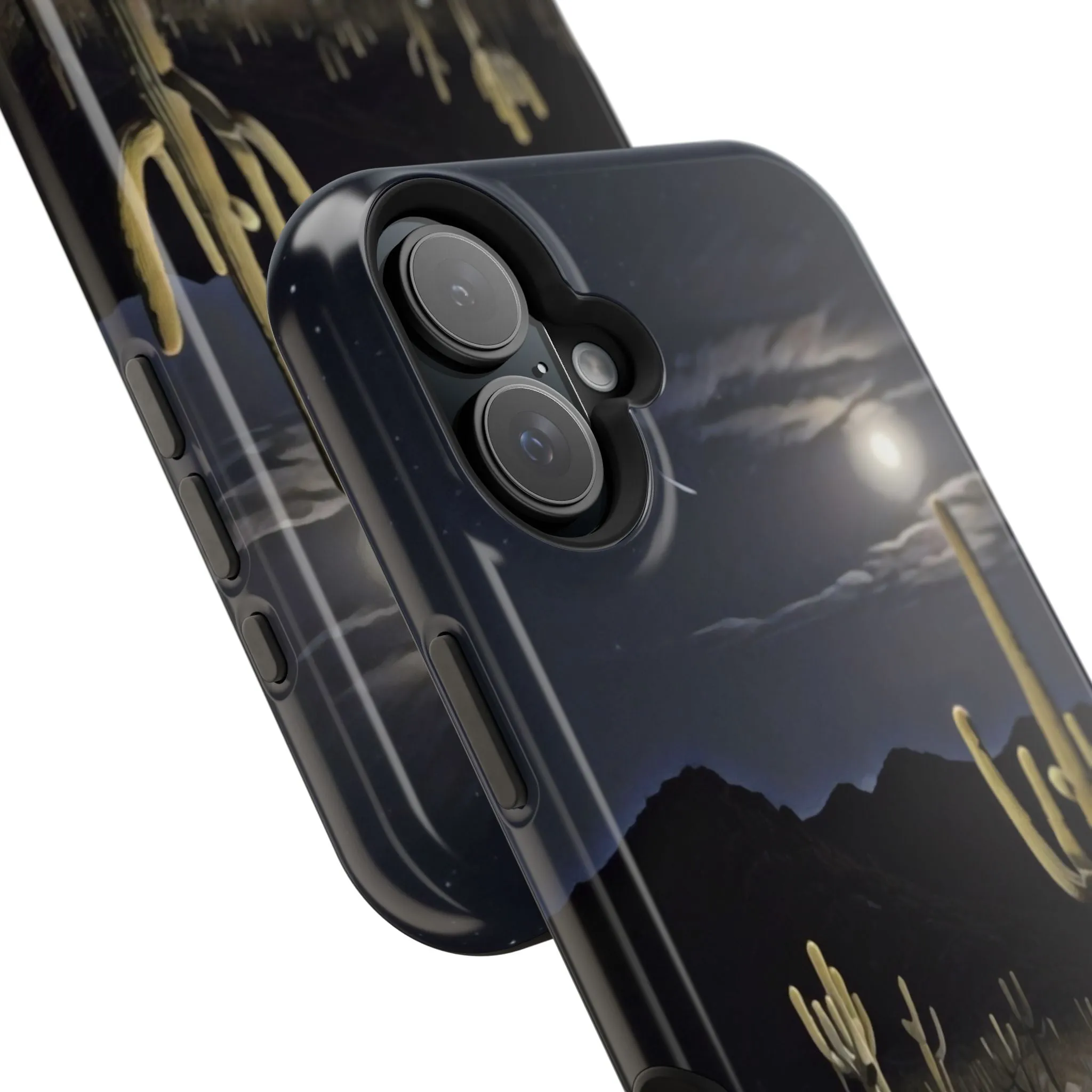 Phone Cases - Midnight Desert Scene Digital Painting