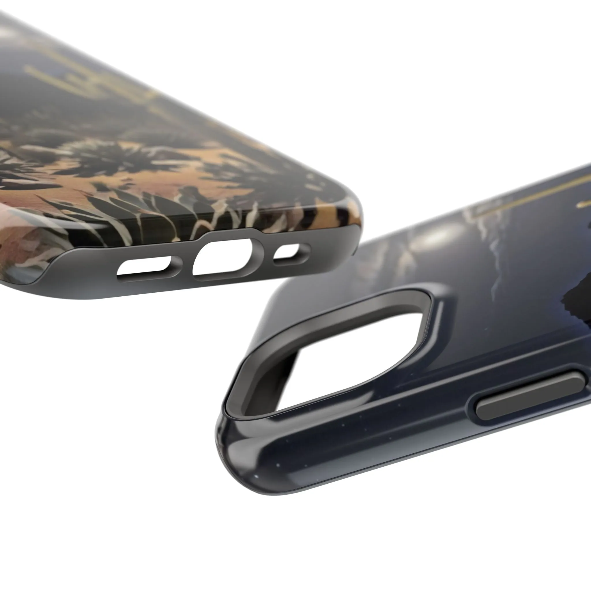 Phone Cases - Midnight Desert Scene Digital Painting