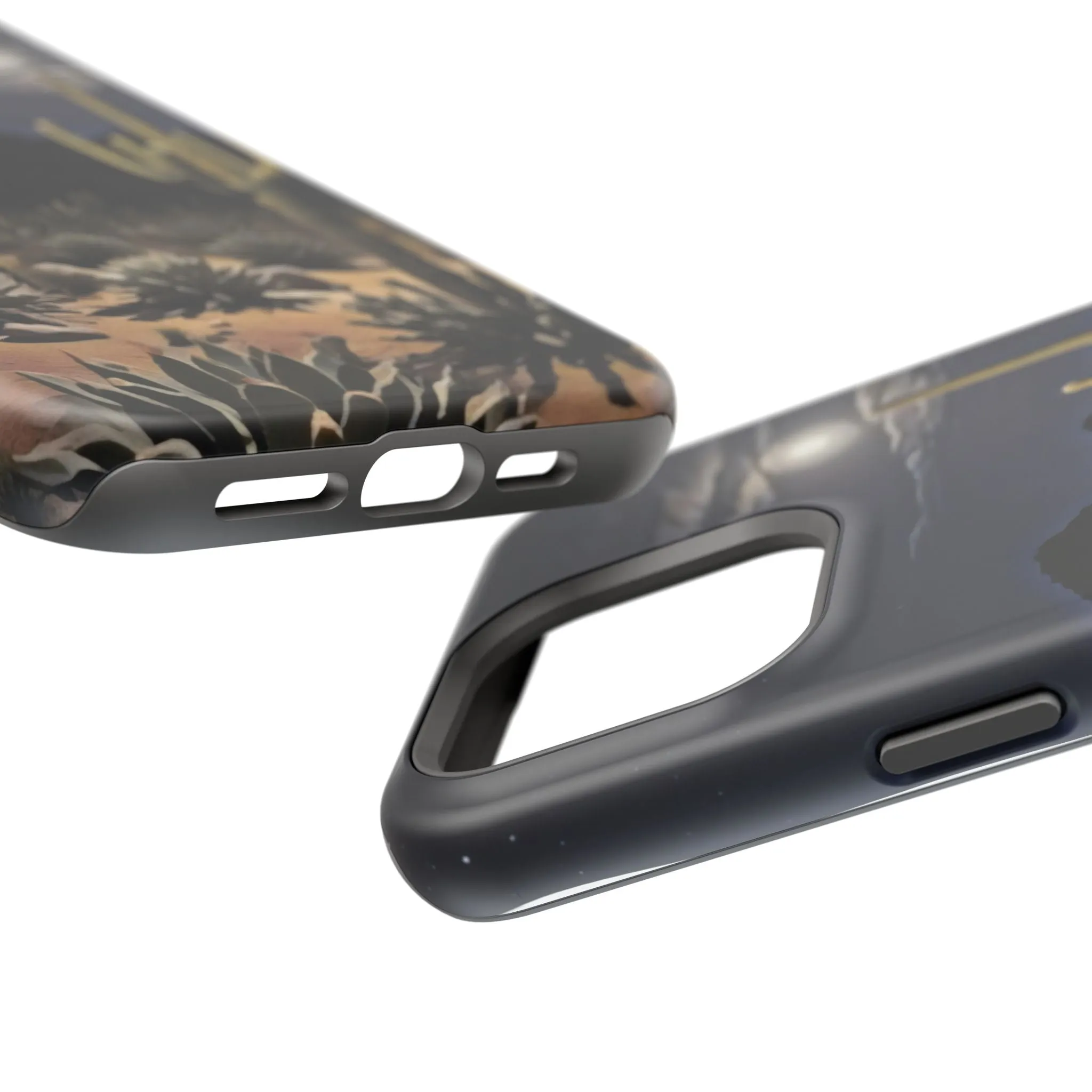 Phone Cases - Midnight Desert Scene Digital Painting