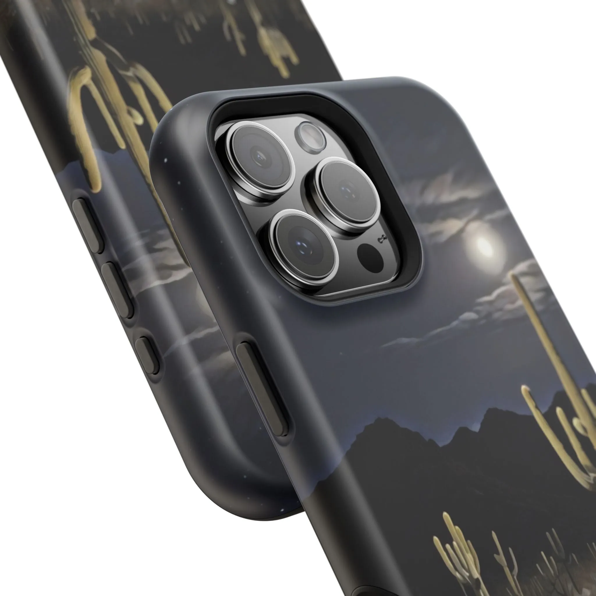 Phone Cases - Midnight Desert Scene Digital Painting