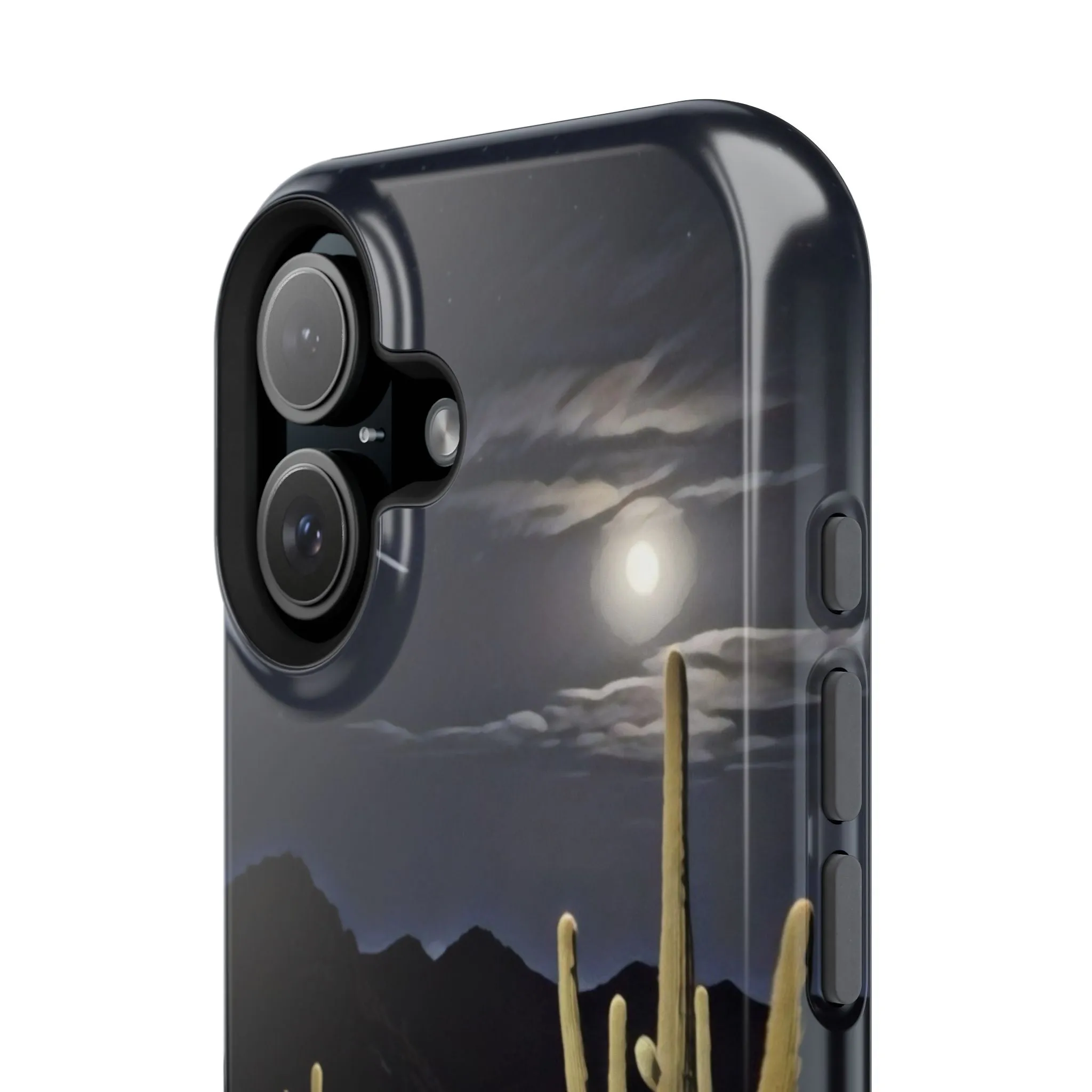 Phone Cases - Midnight Desert Scene Digital Painting