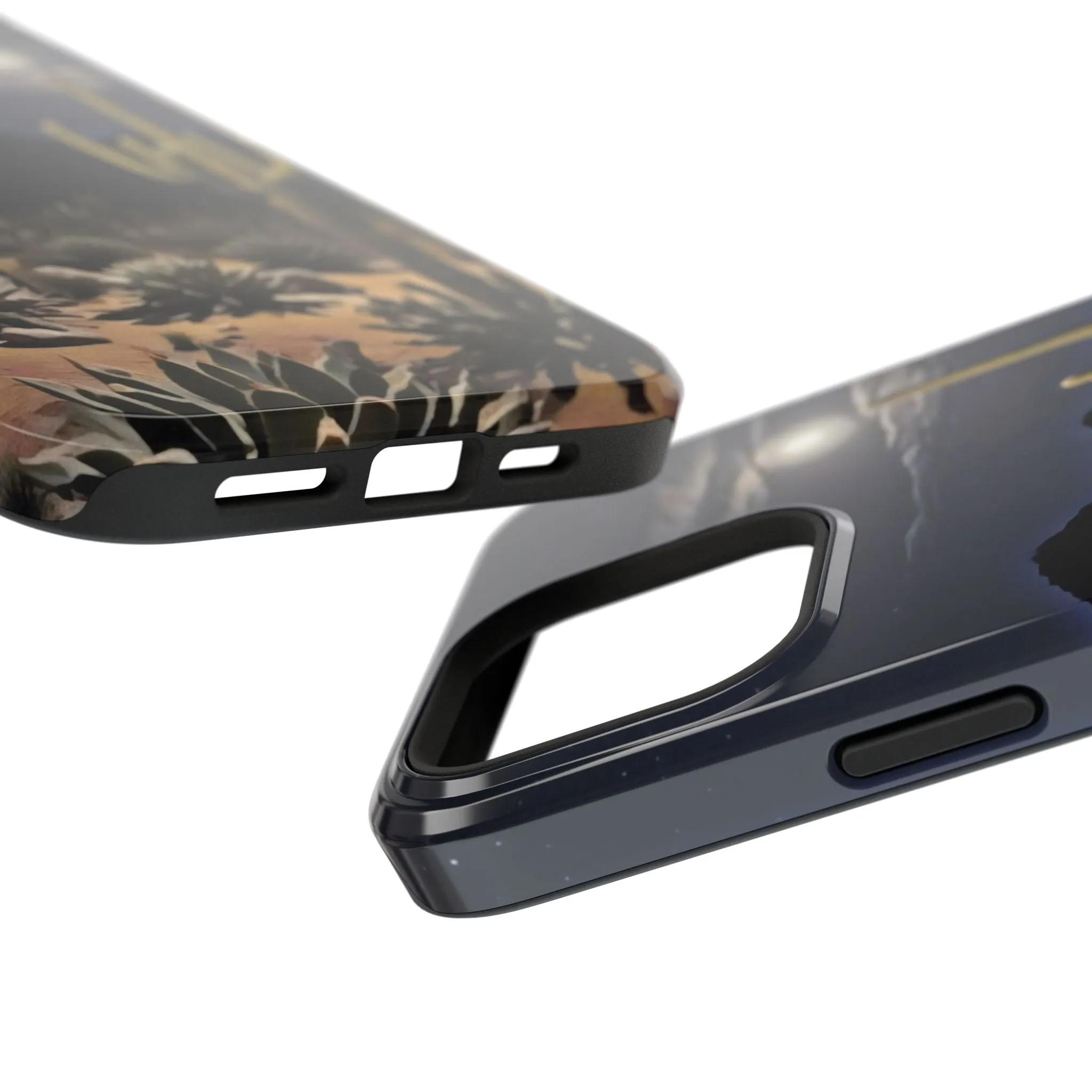 Phone Cases - Midnight Desert Scene Digital Painting