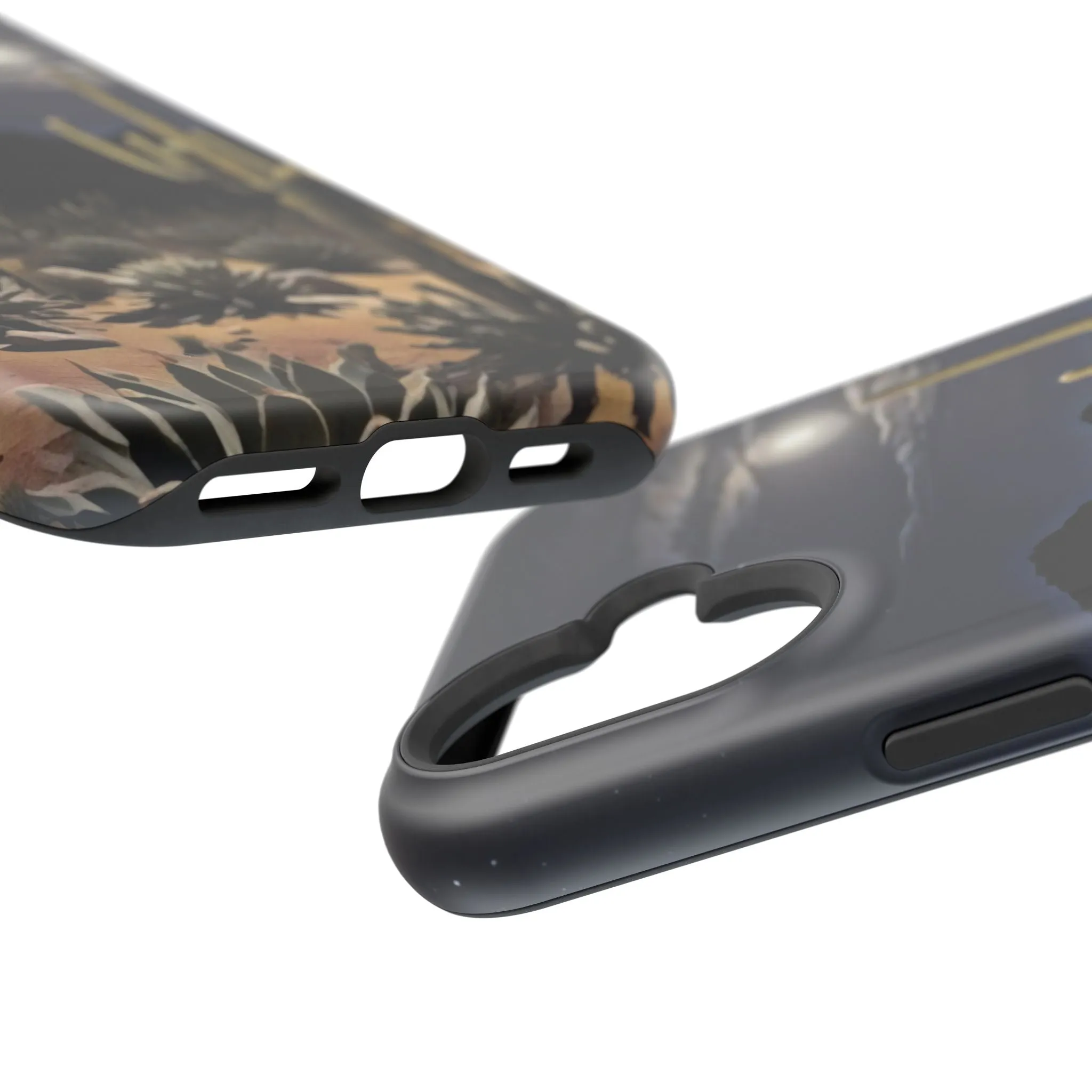 Phone Cases - Midnight Desert Scene Digital Painting