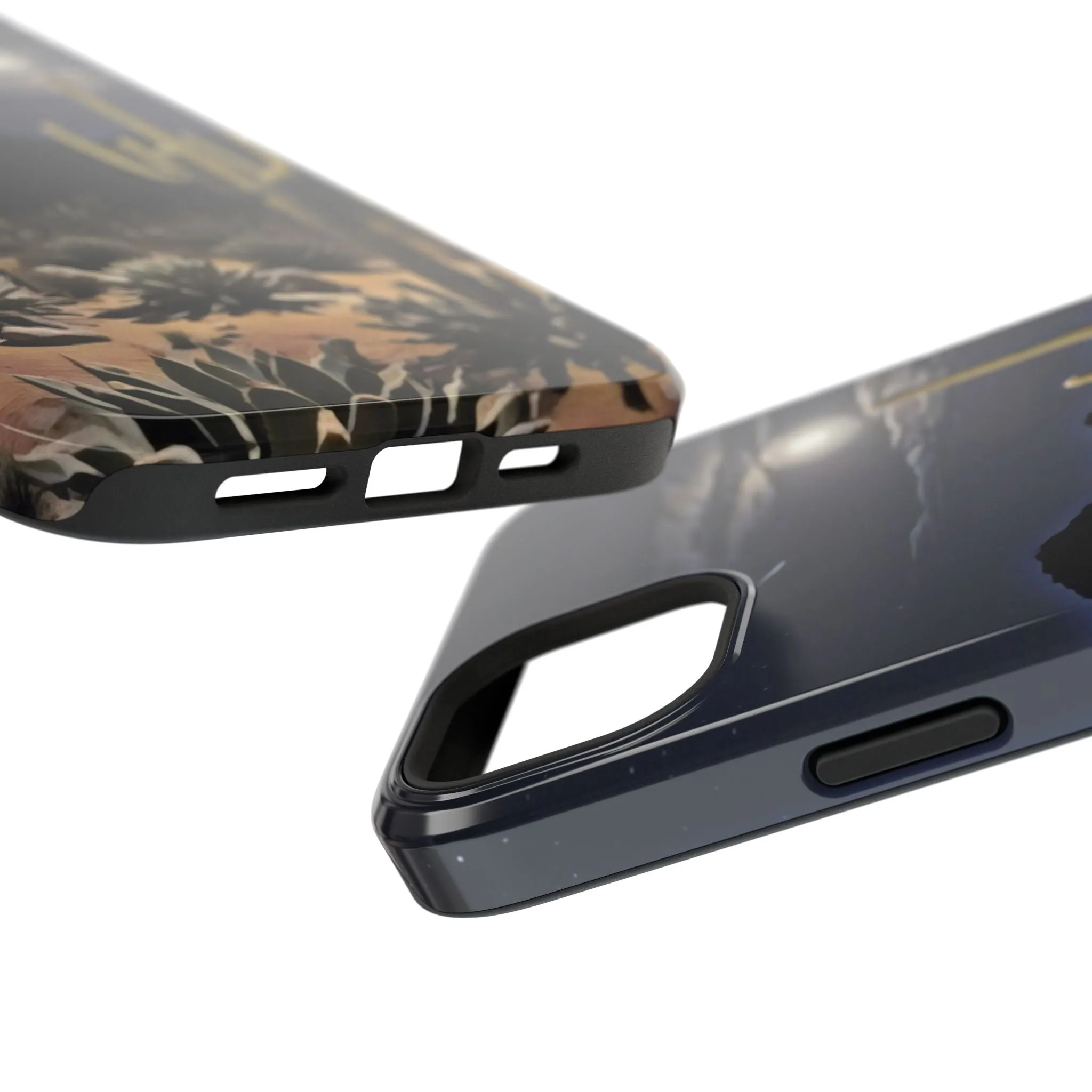 Phone Cases - Midnight Desert Scene Digital Painting