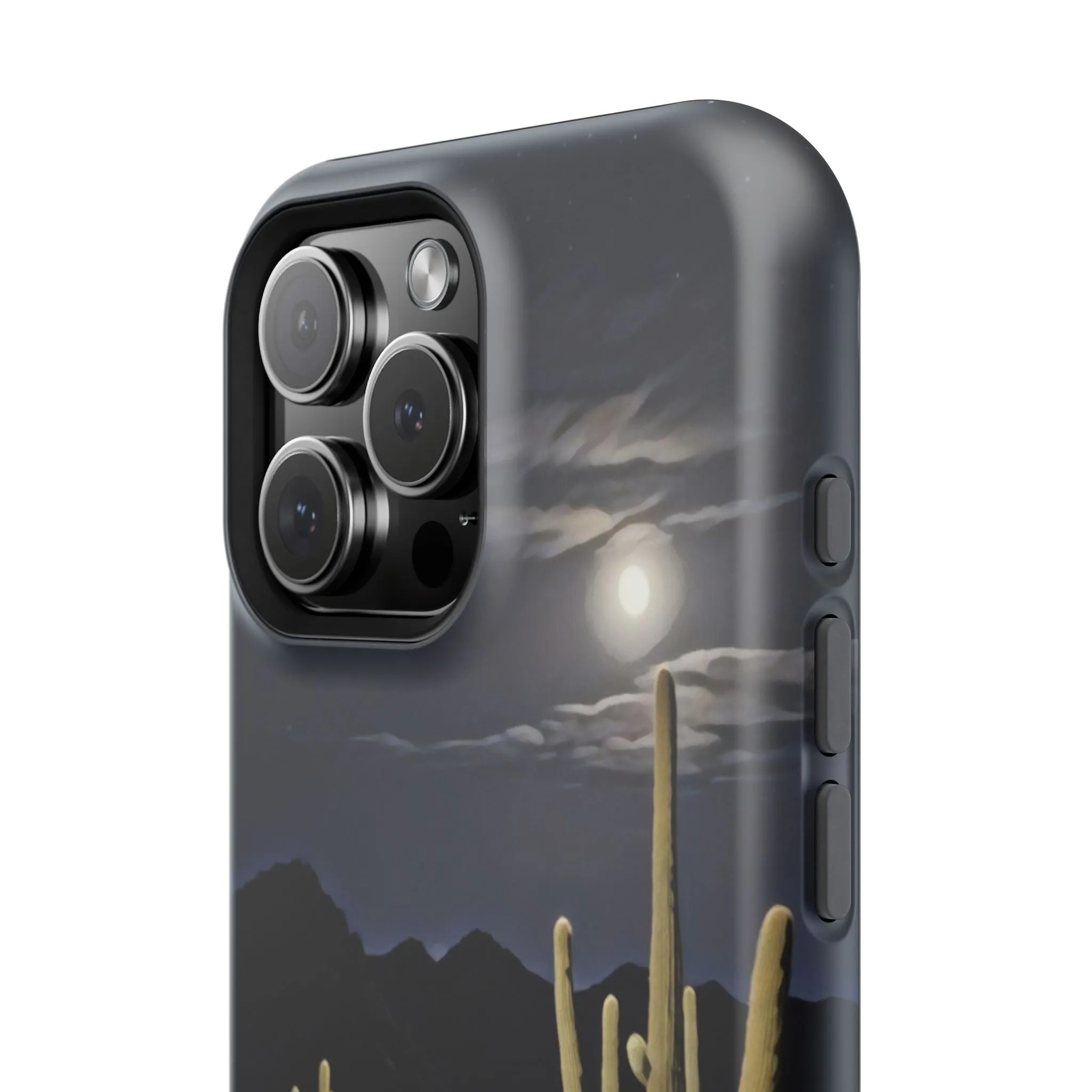 Phone Cases - Midnight Desert Scene Digital Painting