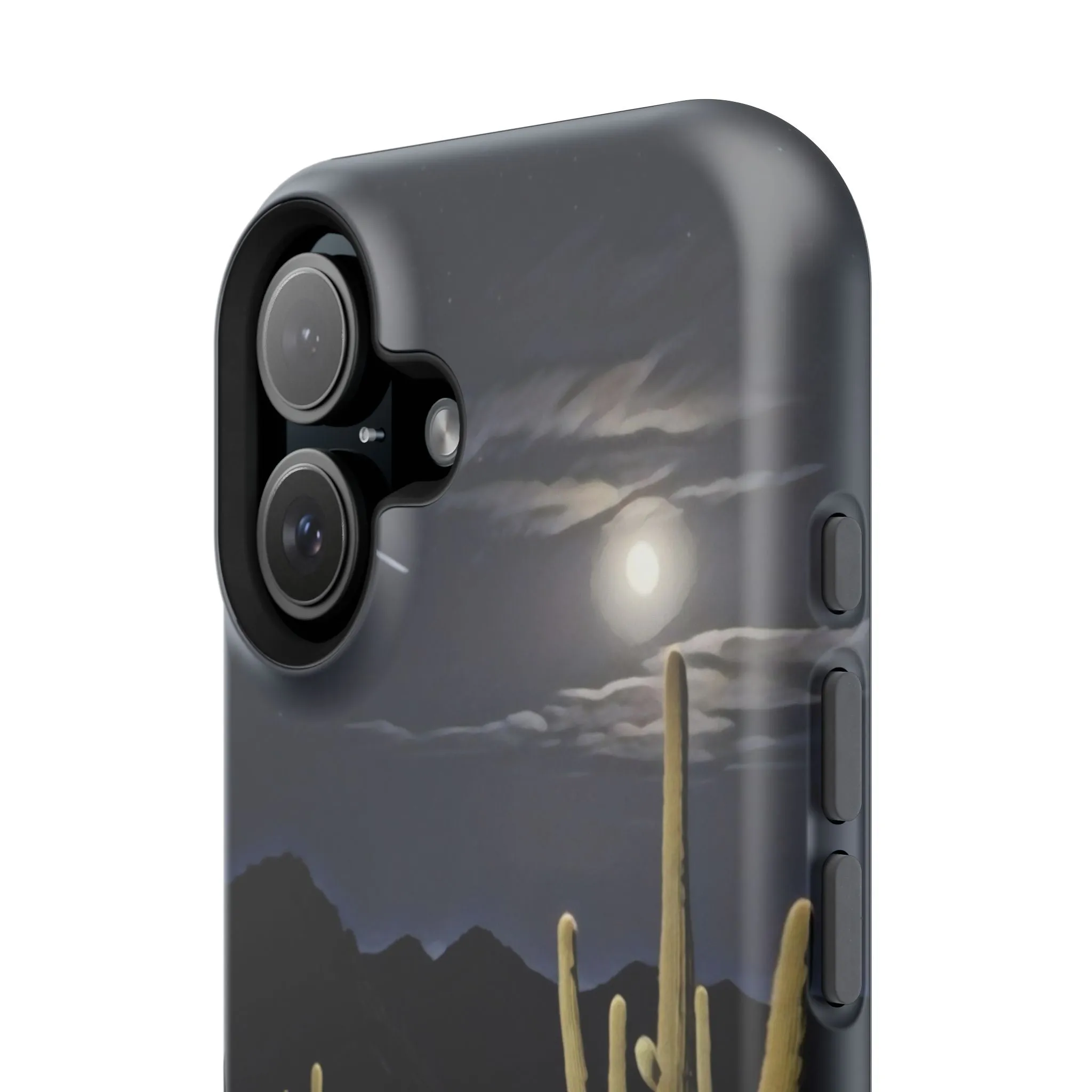 Phone Cases - Midnight Desert Scene Digital Painting
