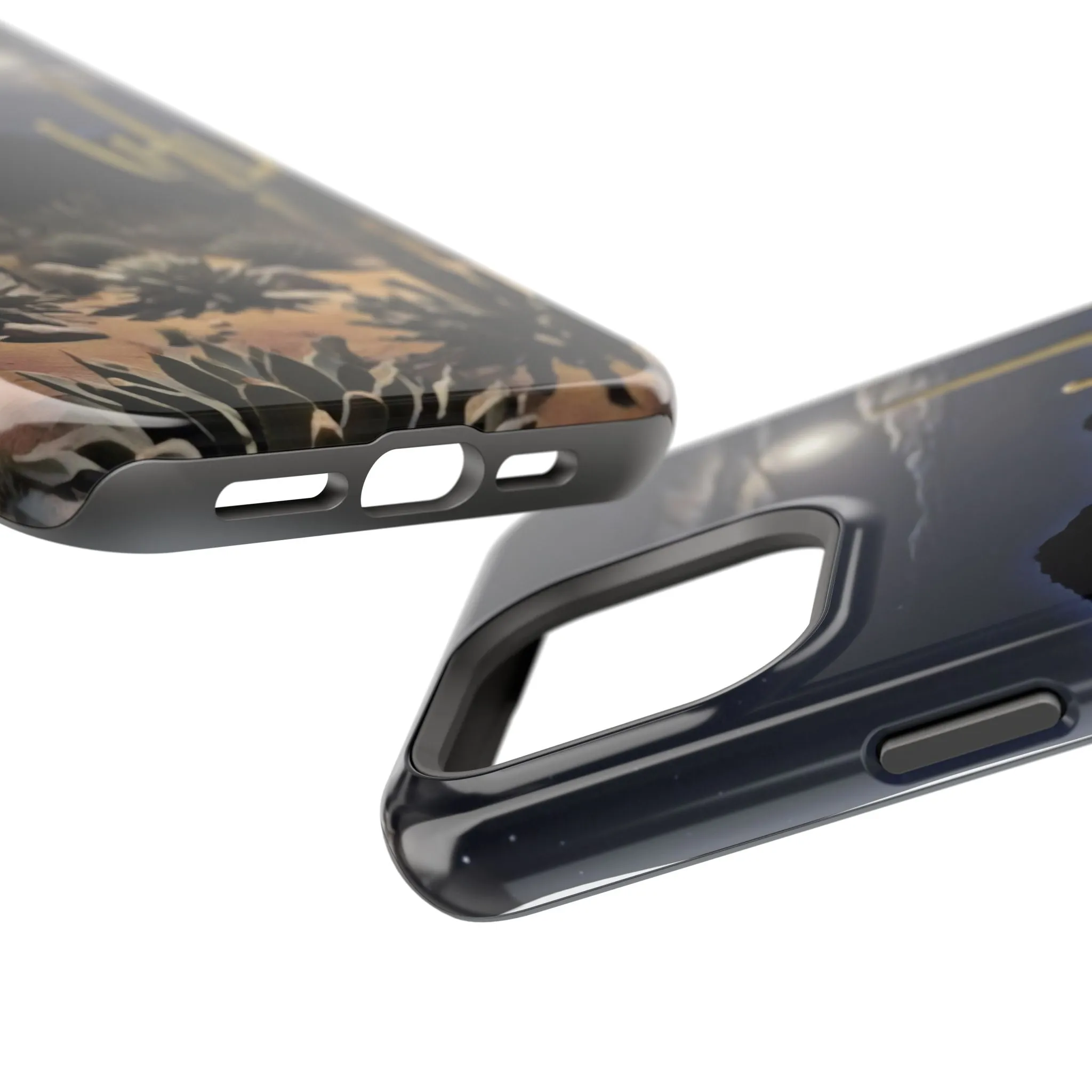 Phone Cases - Midnight Desert Scene Digital Painting