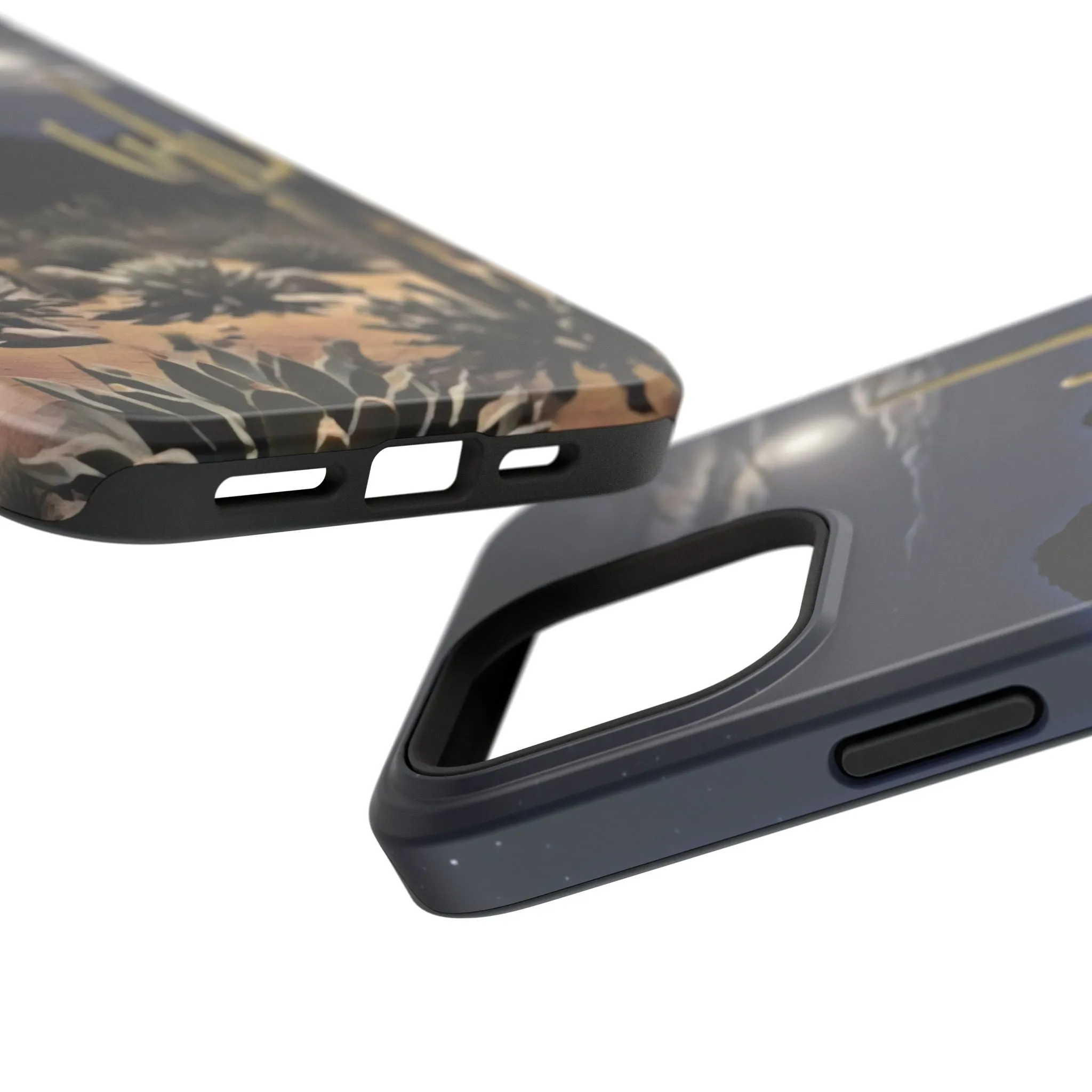Phone Cases - Midnight Desert Scene Digital Painting
