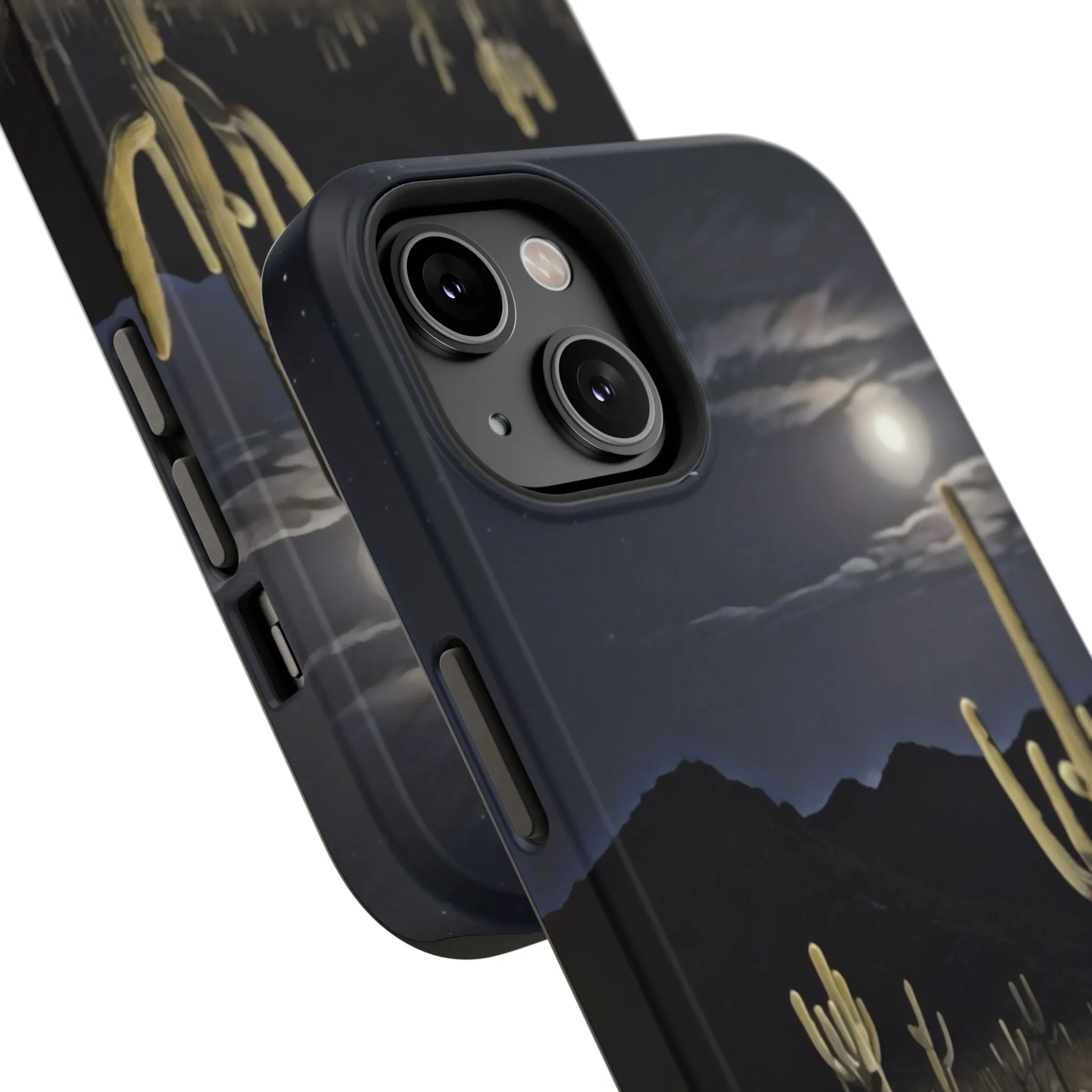 Phone Cases - Midnight Desert Scene Digital Painting