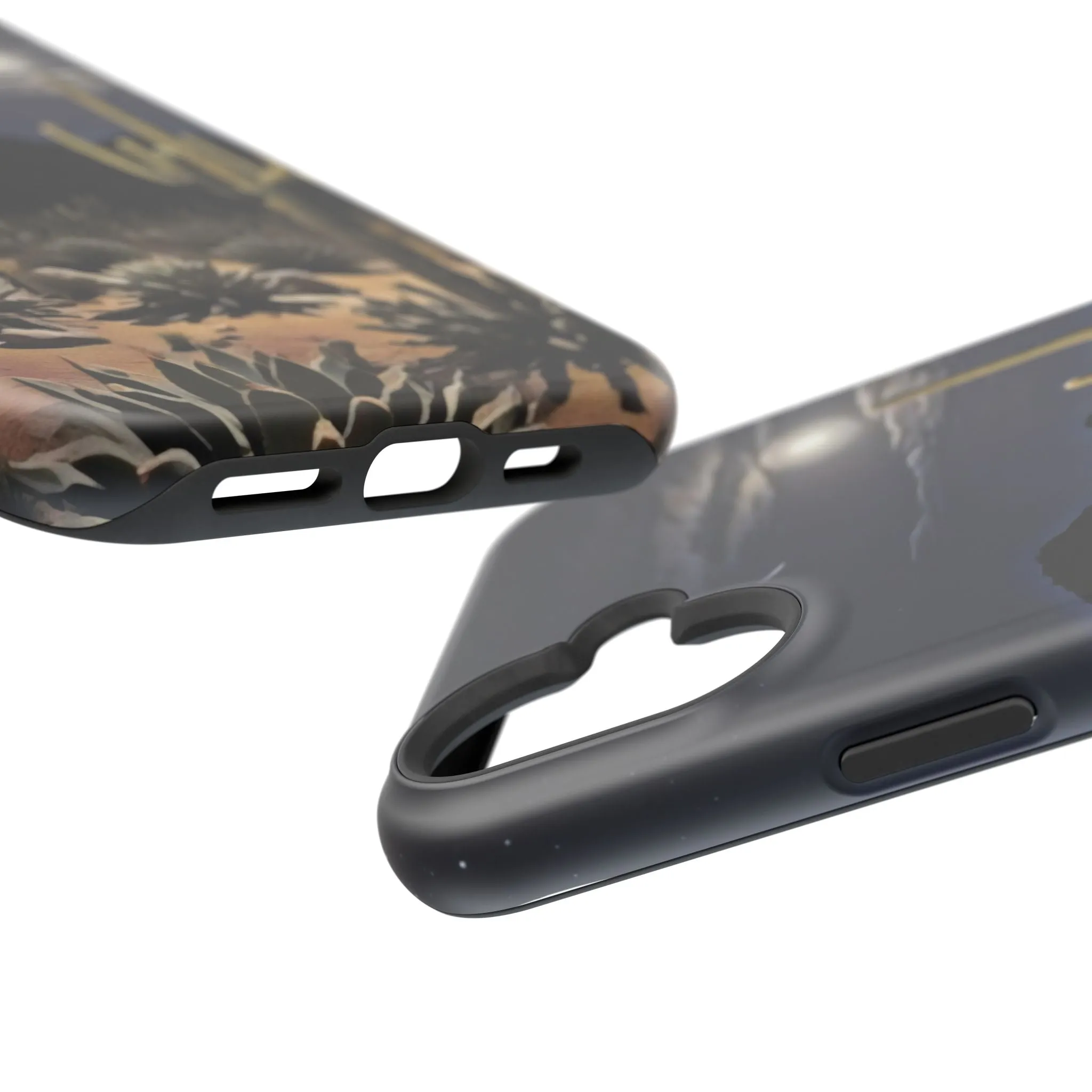 Phone Cases - Midnight Desert Scene Digital Painting