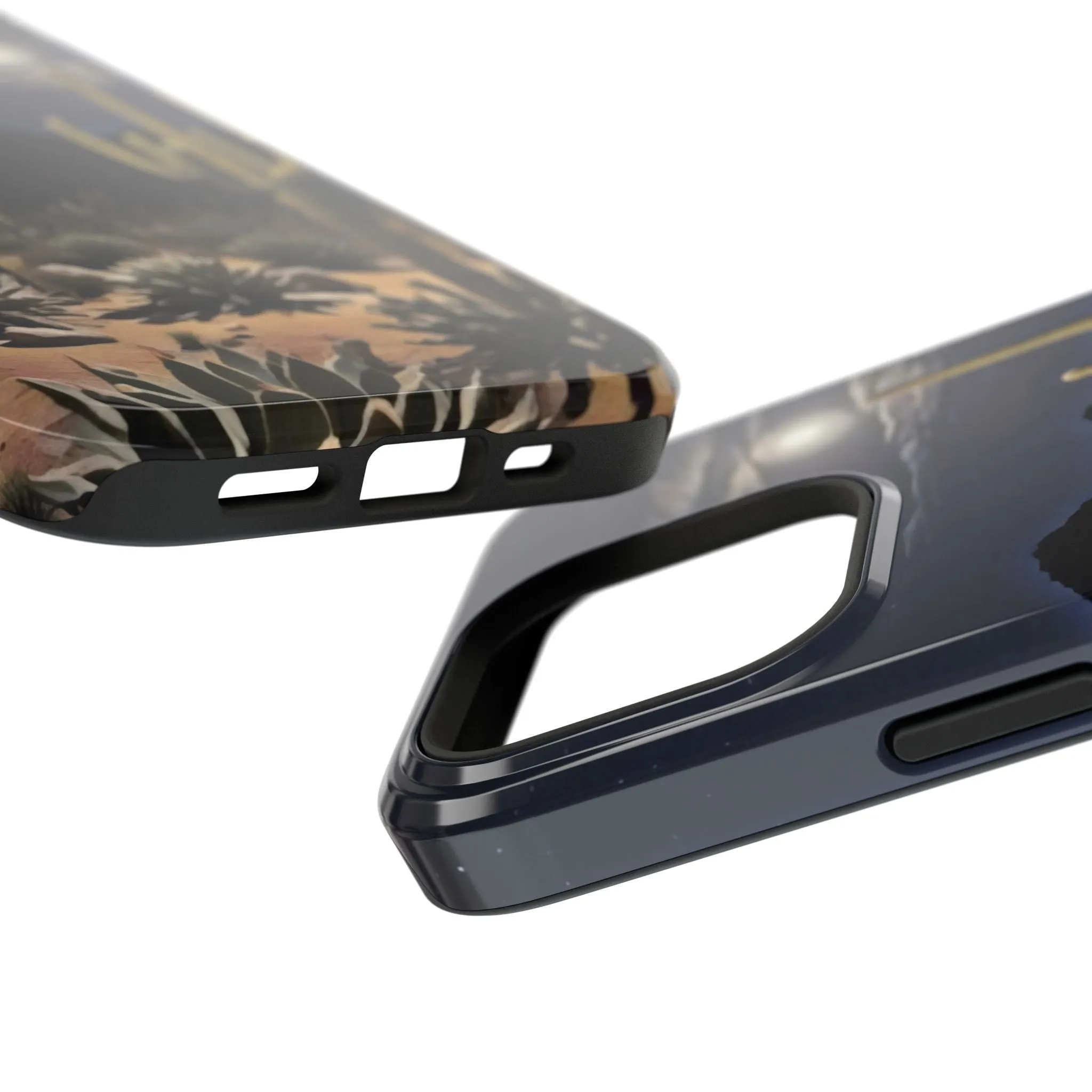Phone Cases - Midnight Desert Scene Digital Painting