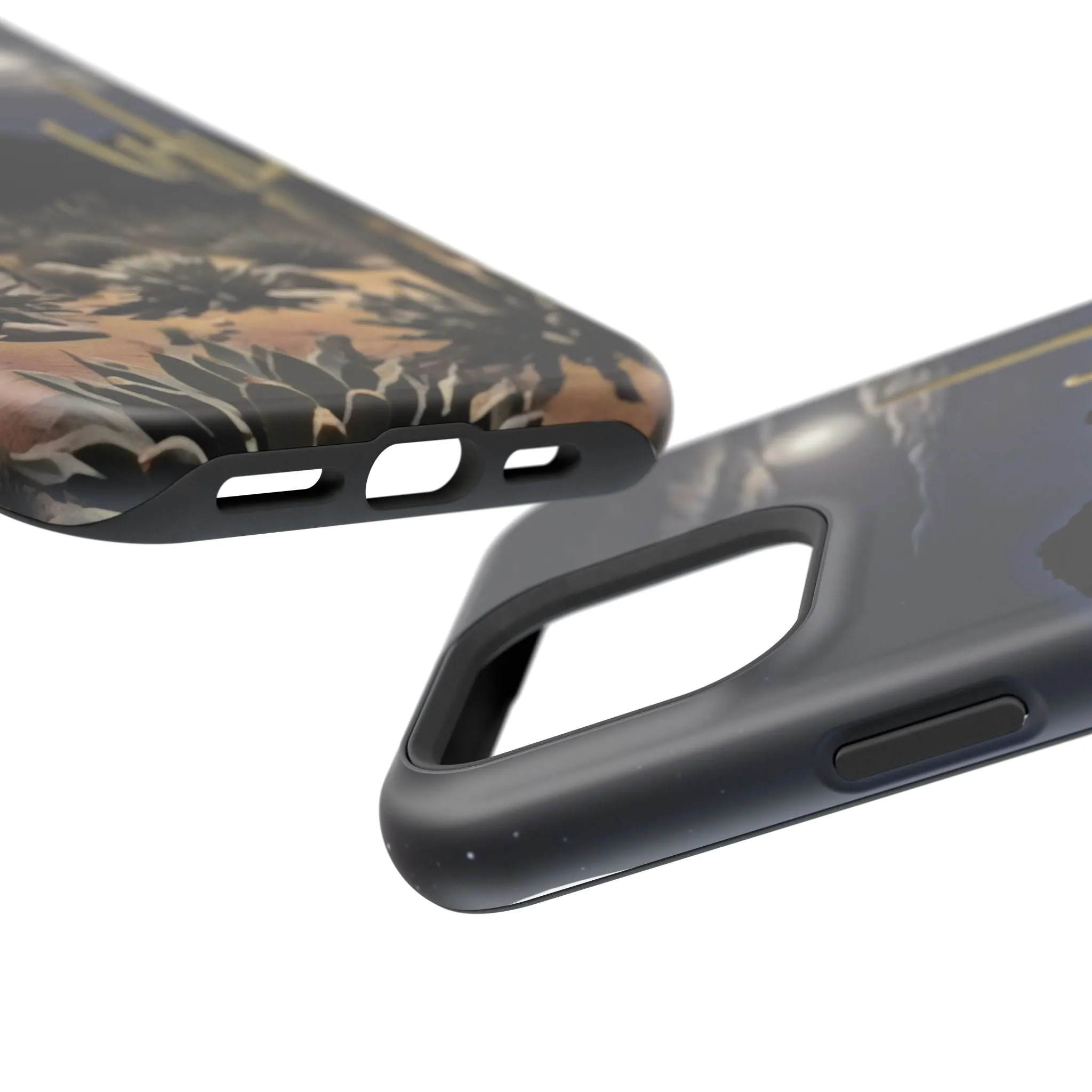 Phone Cases - Midnight Desert Scene Digital Painting