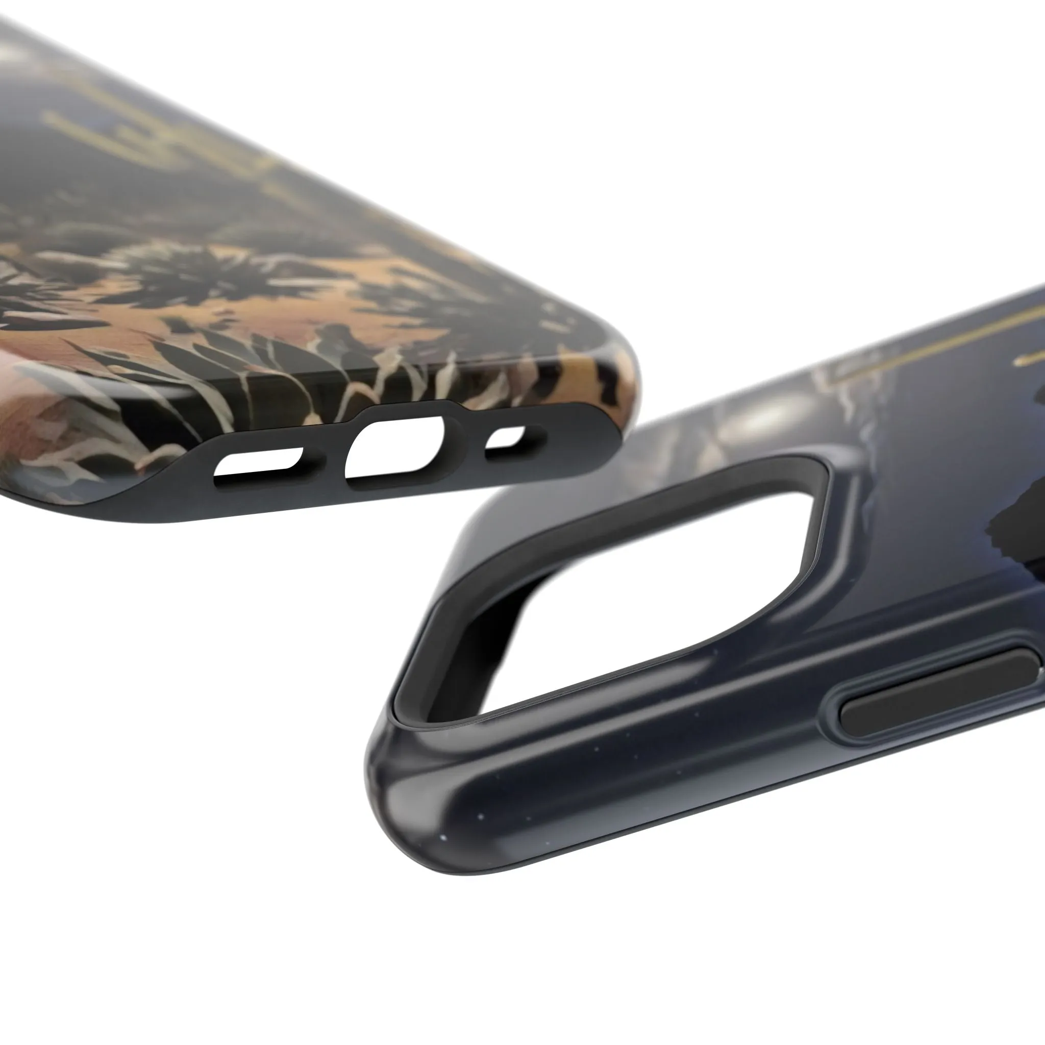 Phone Cases - Midnight Desert Scene Digital Painting