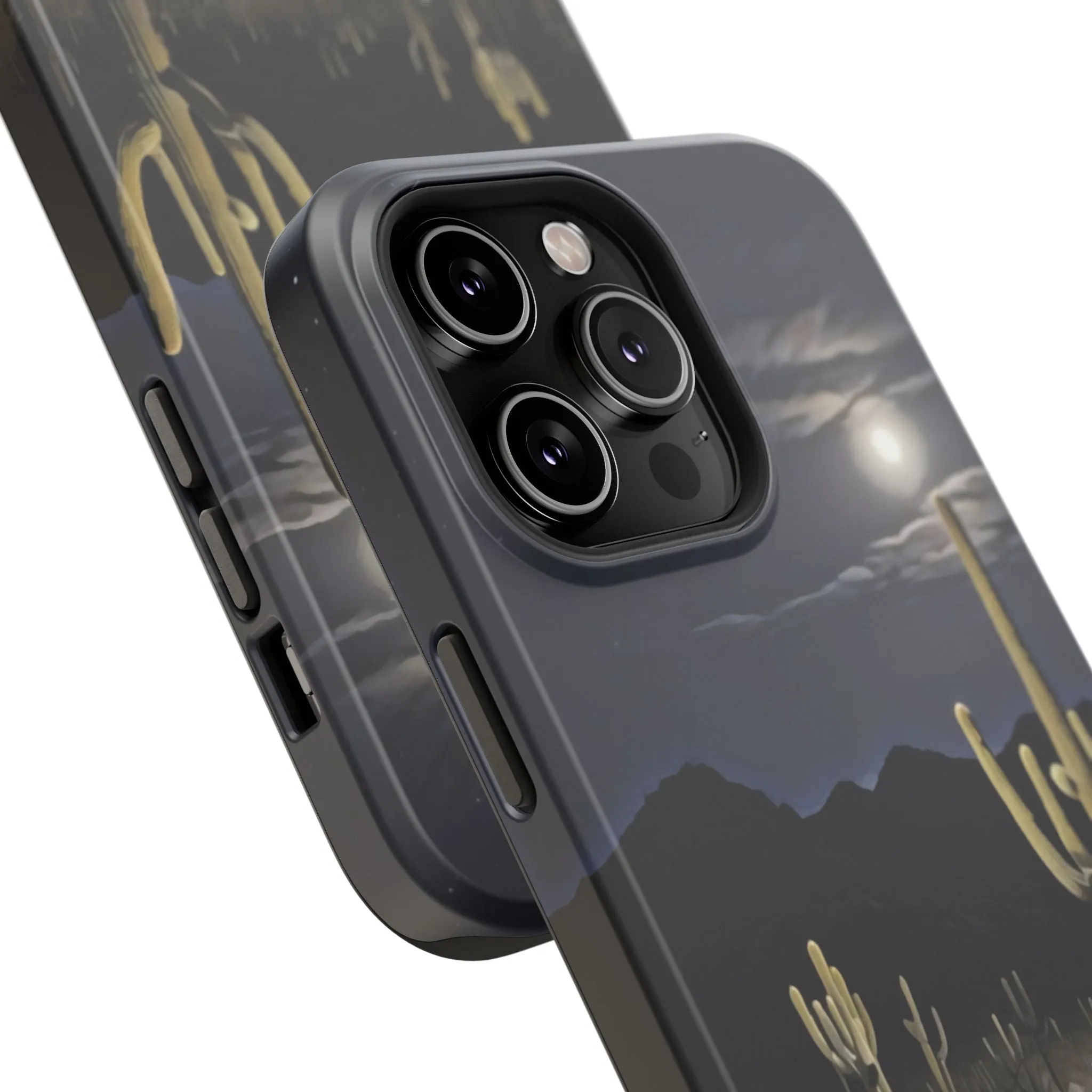 Phone Cases - Midnight Desert Scene Digital Painting