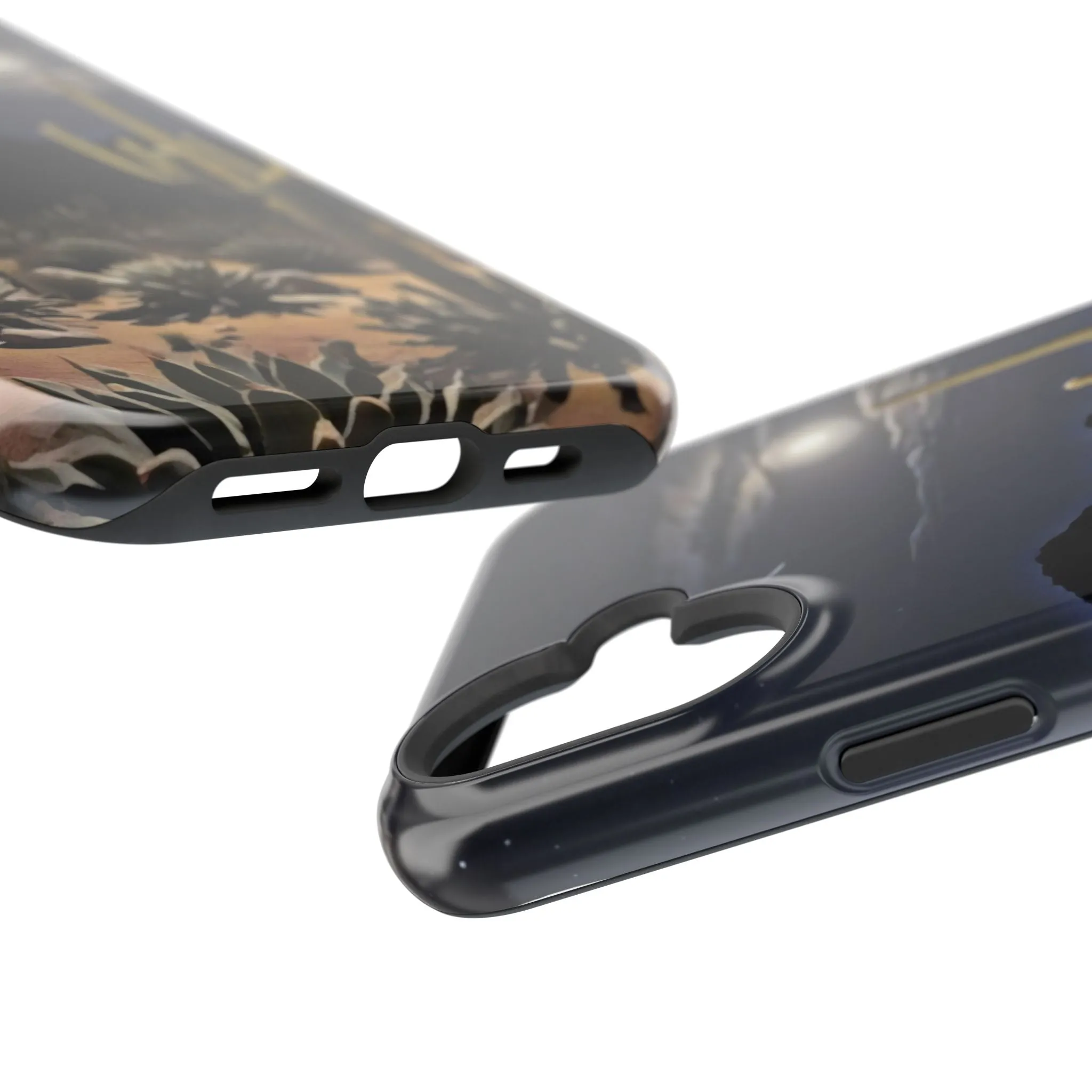 Phone Cases - Midnight Desert Scene Digital Painting