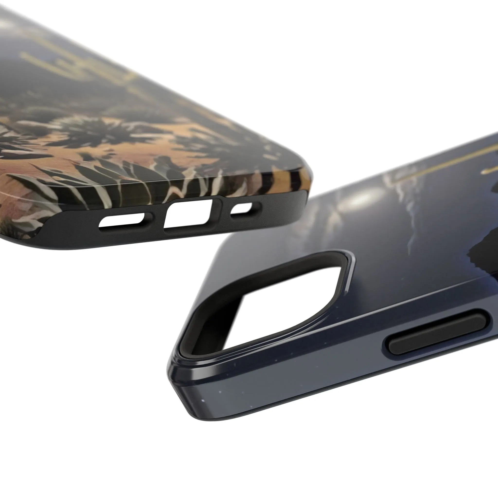 Phone Cases - Midnight Desert Scene Digital Painting