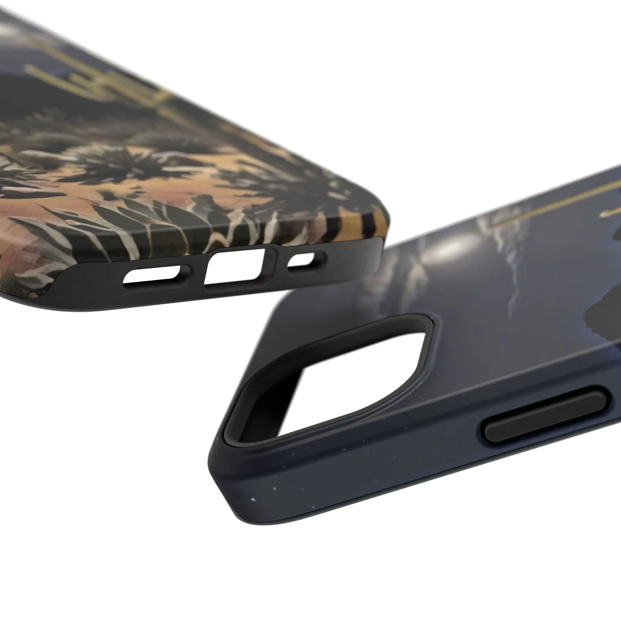 Phone Cases - Midnight Desert Scene Digital Painting