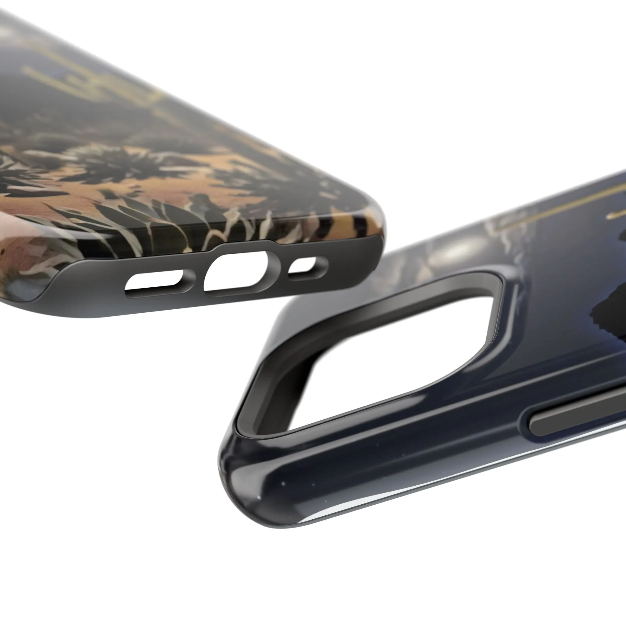 Phone Cases - Midnight Desert Scene Digital Painting
