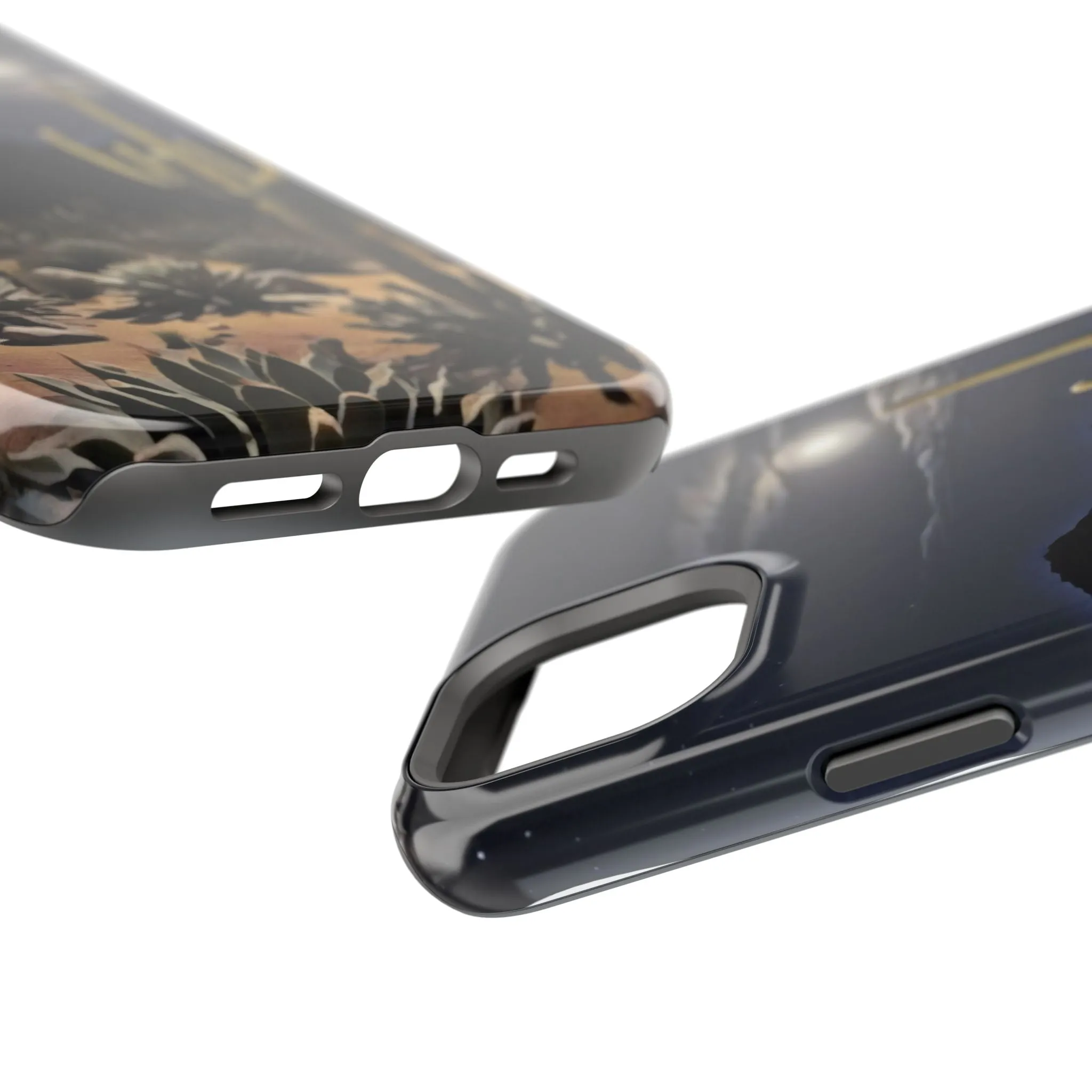 Phone Cases - Midnight Desert Scene Digital Painting