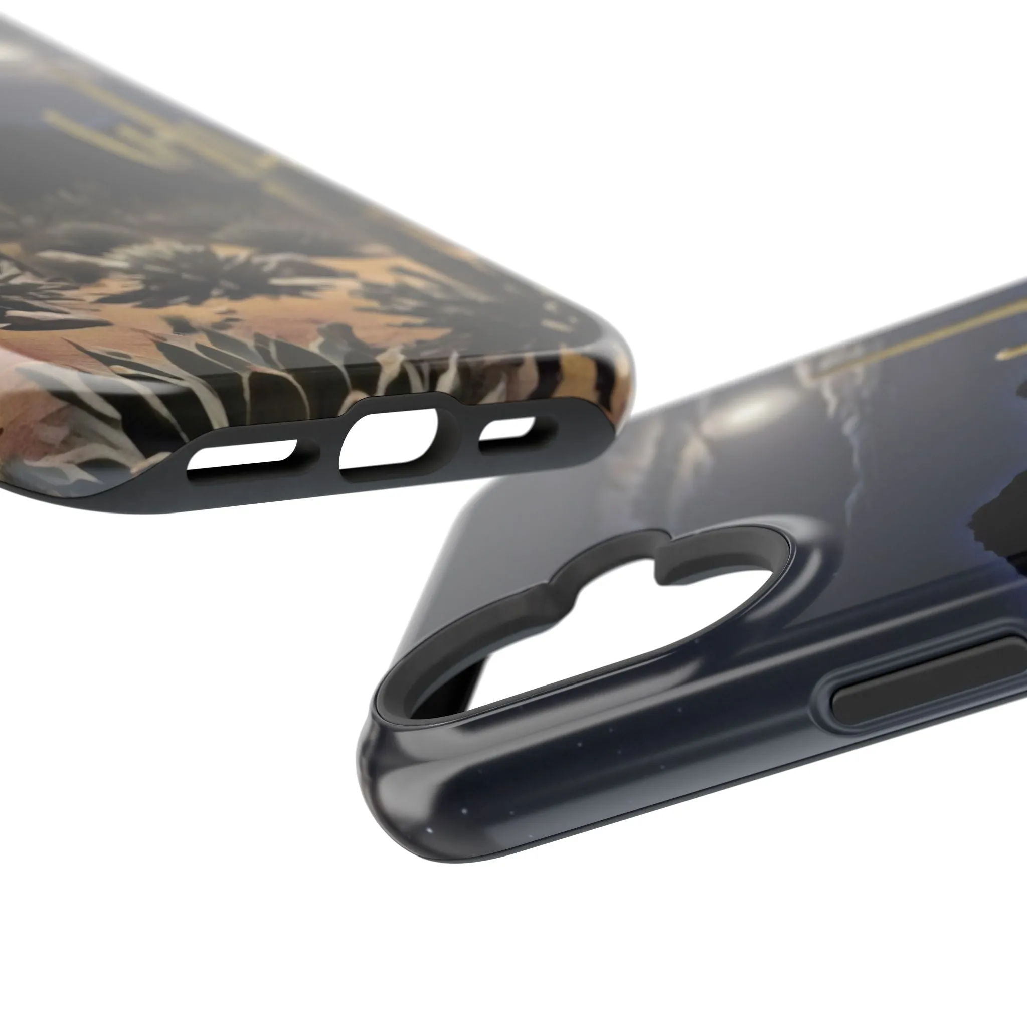 Phone Cases - Midnight Desert Scene Digital Painting