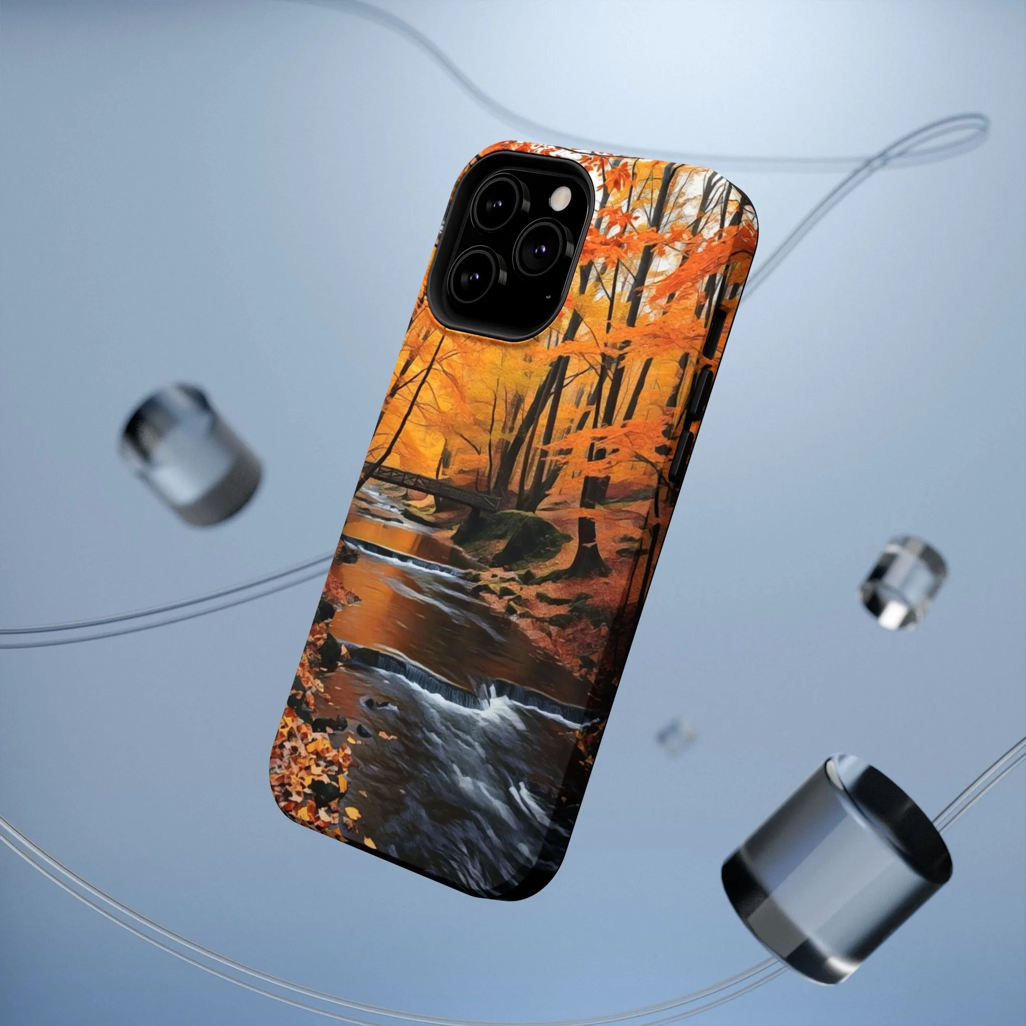 Phone Cases - Whispers of Autumn's Flow by Chaia Malana