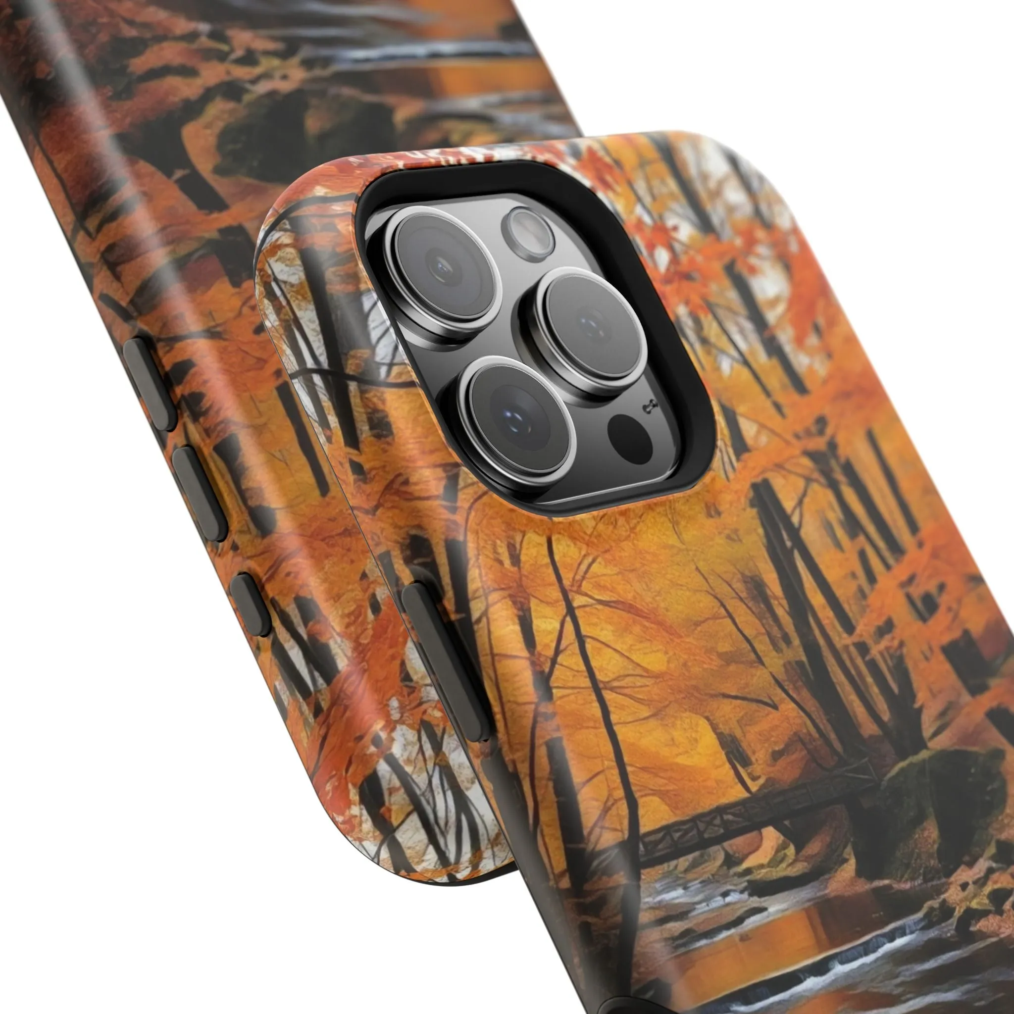 Phone Cases - Whispers of Autumn's Flow by Chaia Malana