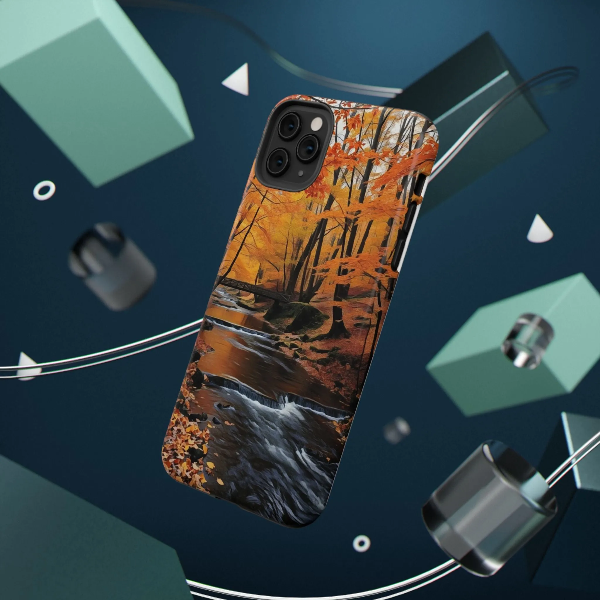 Phone Cases - Whispers of Autumn's Flow by Chaia Malana