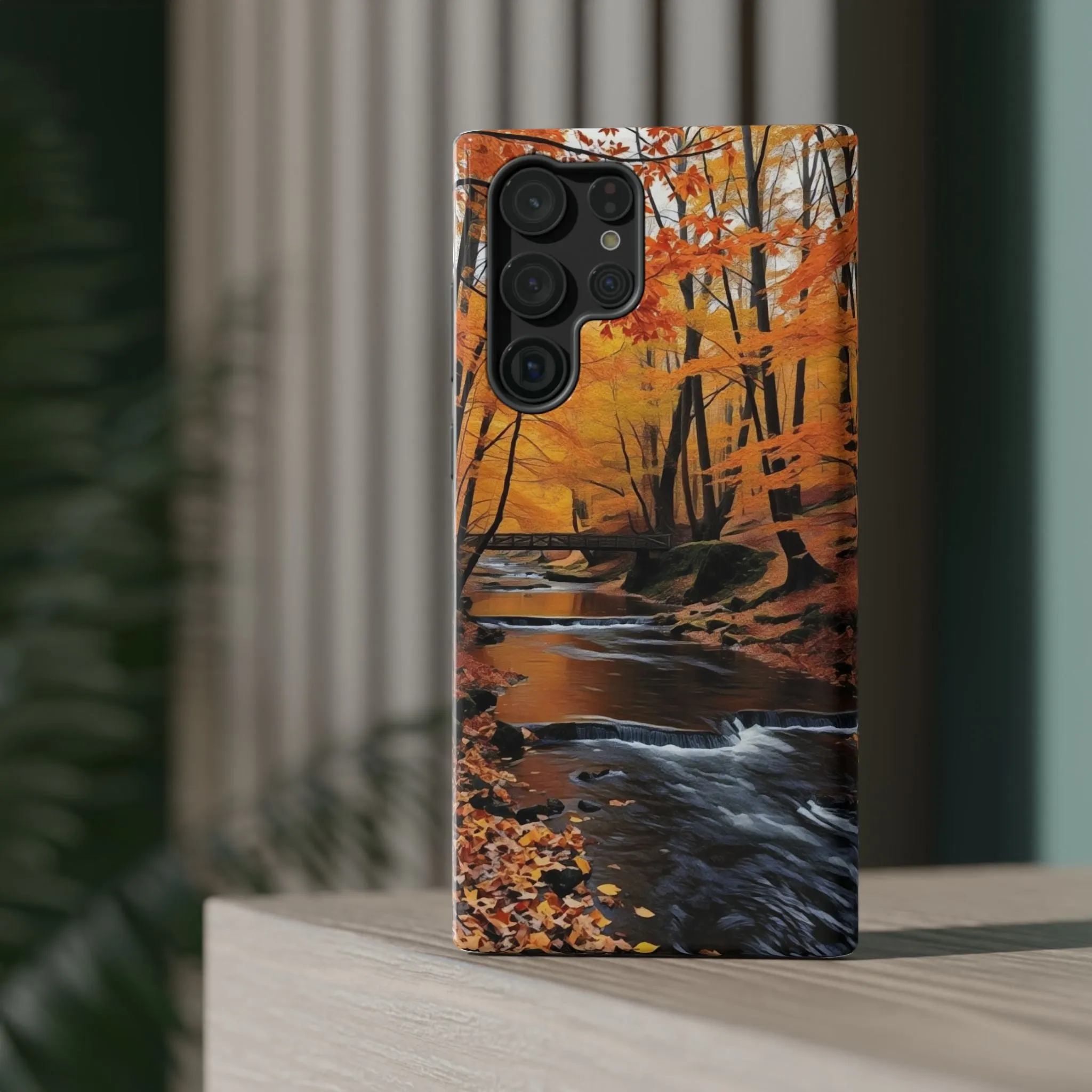 Phone Cases - Whispers of Autumn's Flow by Chaia Malana