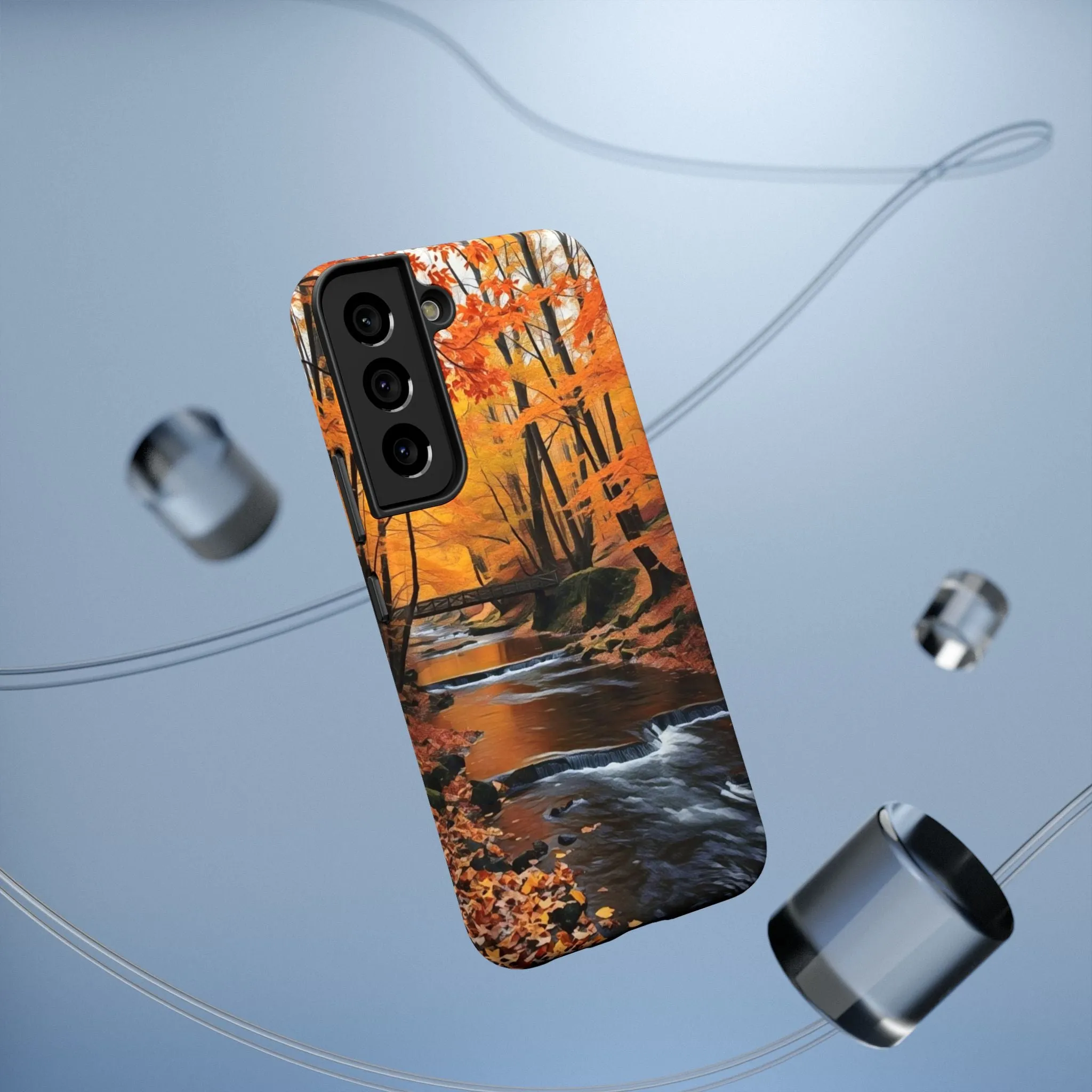 Phone Cases - Whispers of Autumn's Flow by Chaia Malana