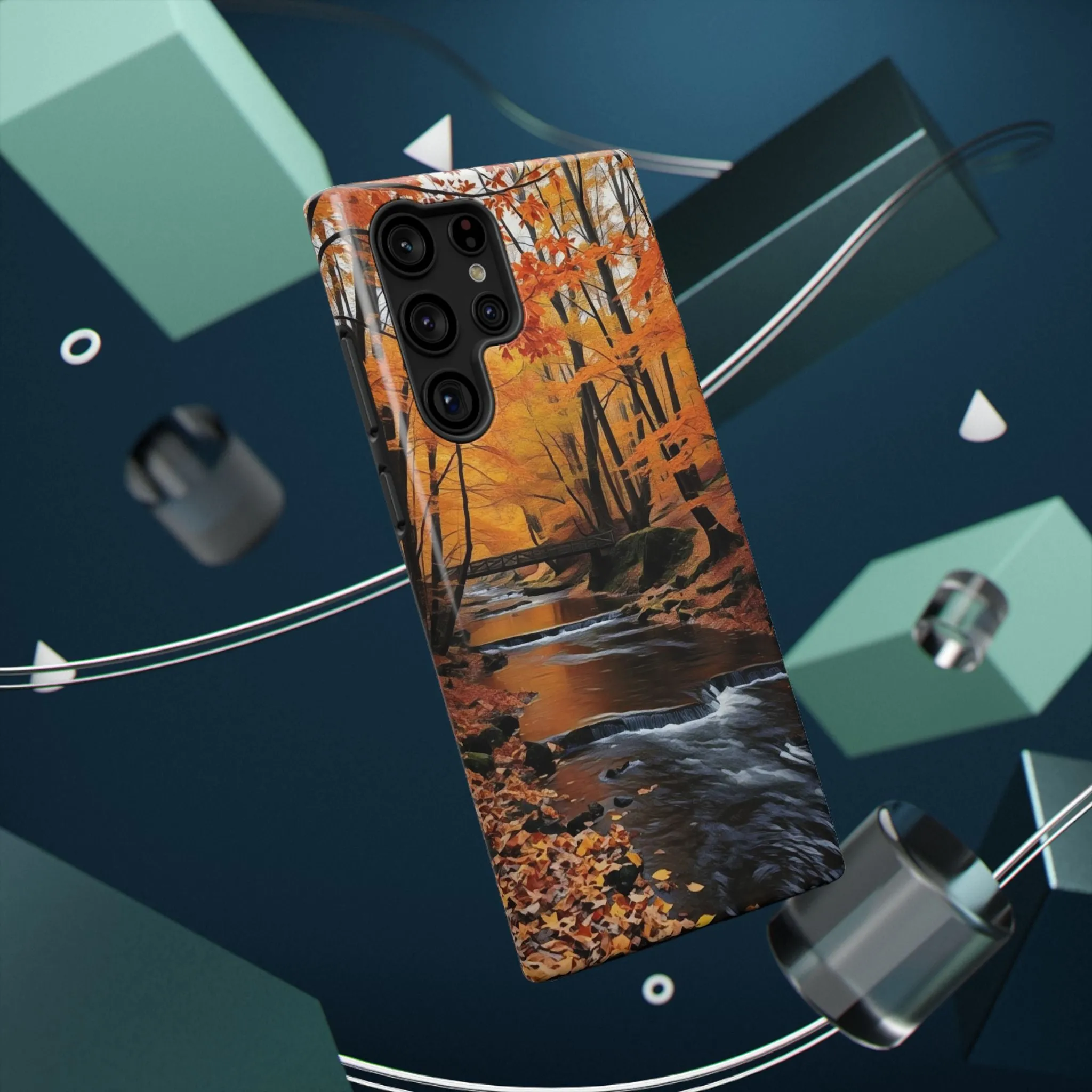 Phone Cases - Whispers of Autumn's Flow by Chaia Malana