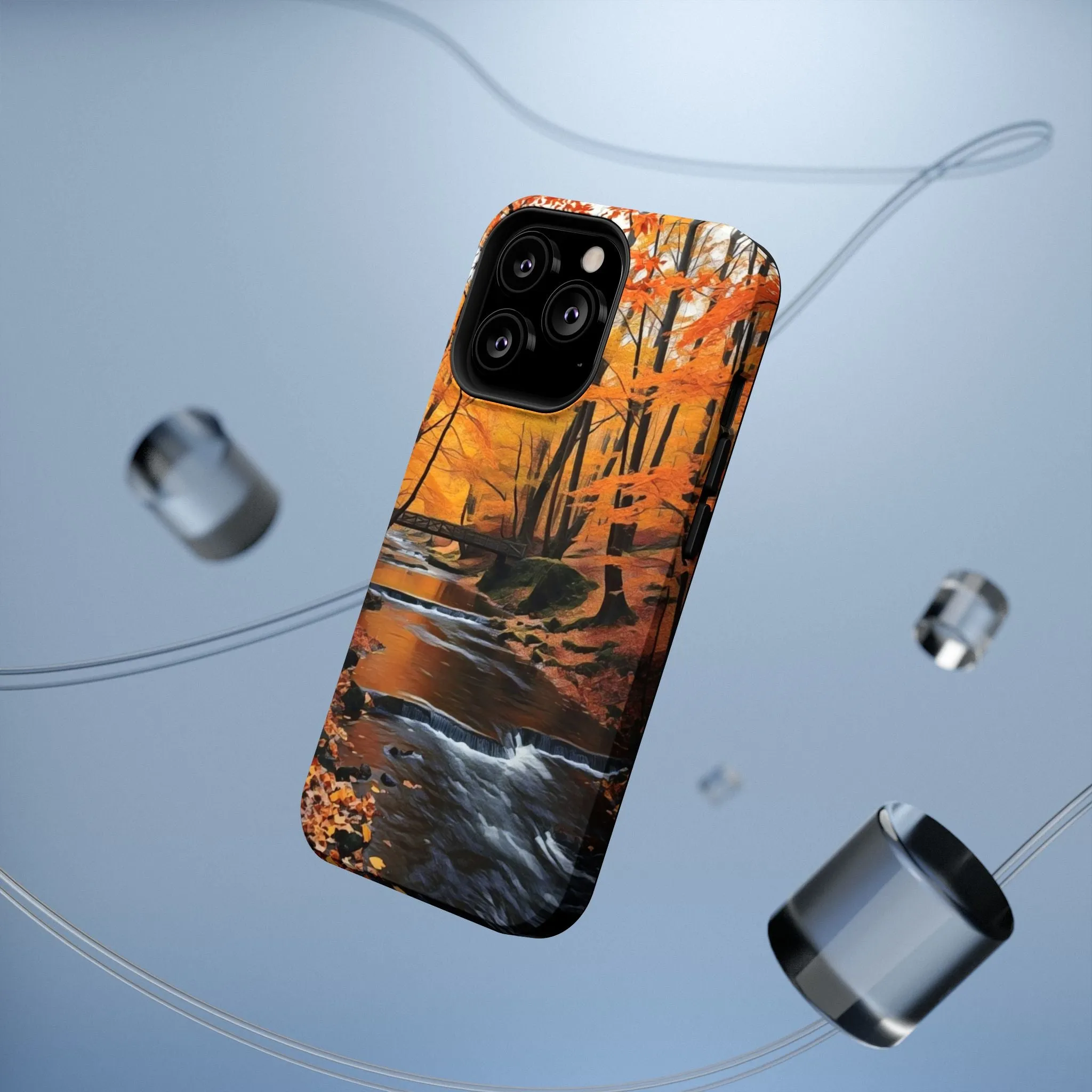 Phone Cases - Whispers of Autumn's Flow by Chaia Malana
