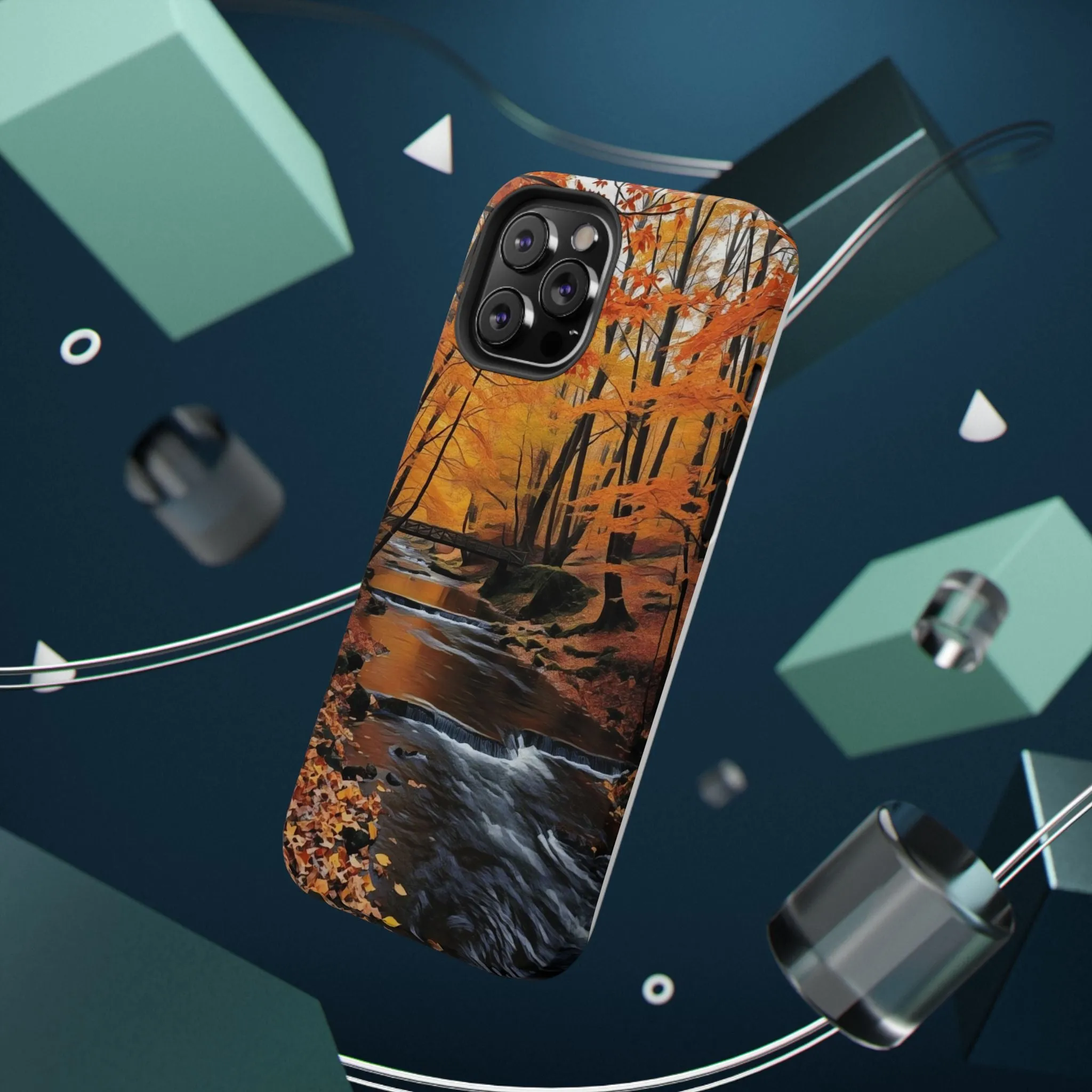 Phone Cases - Whispers of Autumn's Flow by Chaia Malana
