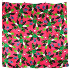Phyllophaga Beetle Print Silk Scarf