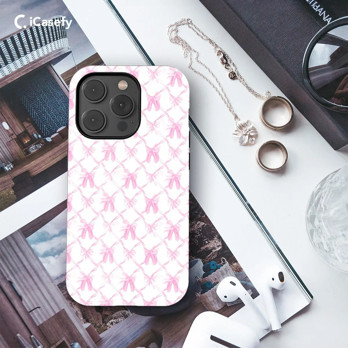Pink Coquette Bow Phone Case iPhone Samsung Pixel & More