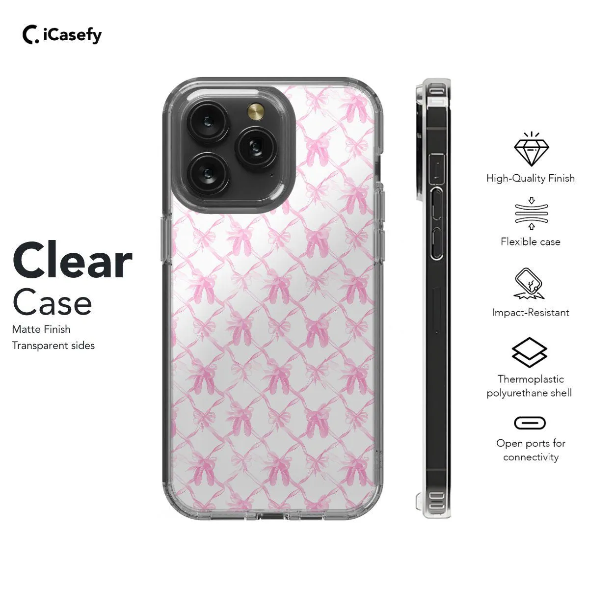 Pink Coquette Bow Phone Case iPhone Samsung Pixel & More