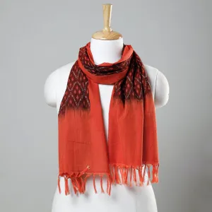 Red - Pochampally Ikat Handloom Mercerised Cotton Stole