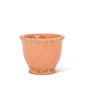 Round Ruffled Planter - Small 5"H