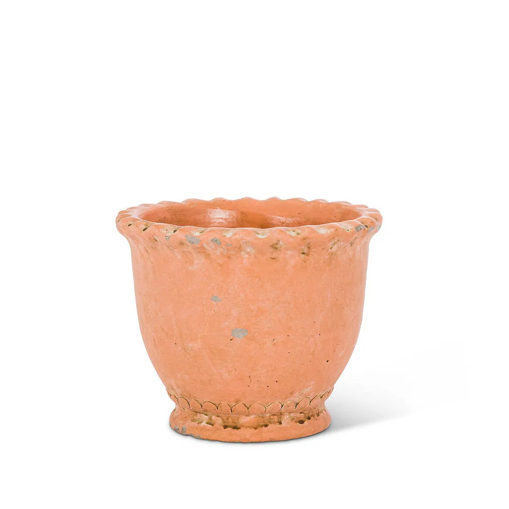 Round Ruffled Planter - Small 5"H