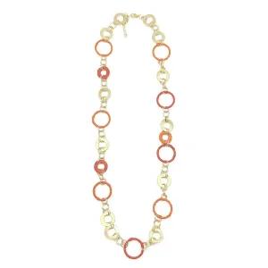 Sachi Raffia Necklace - Rust